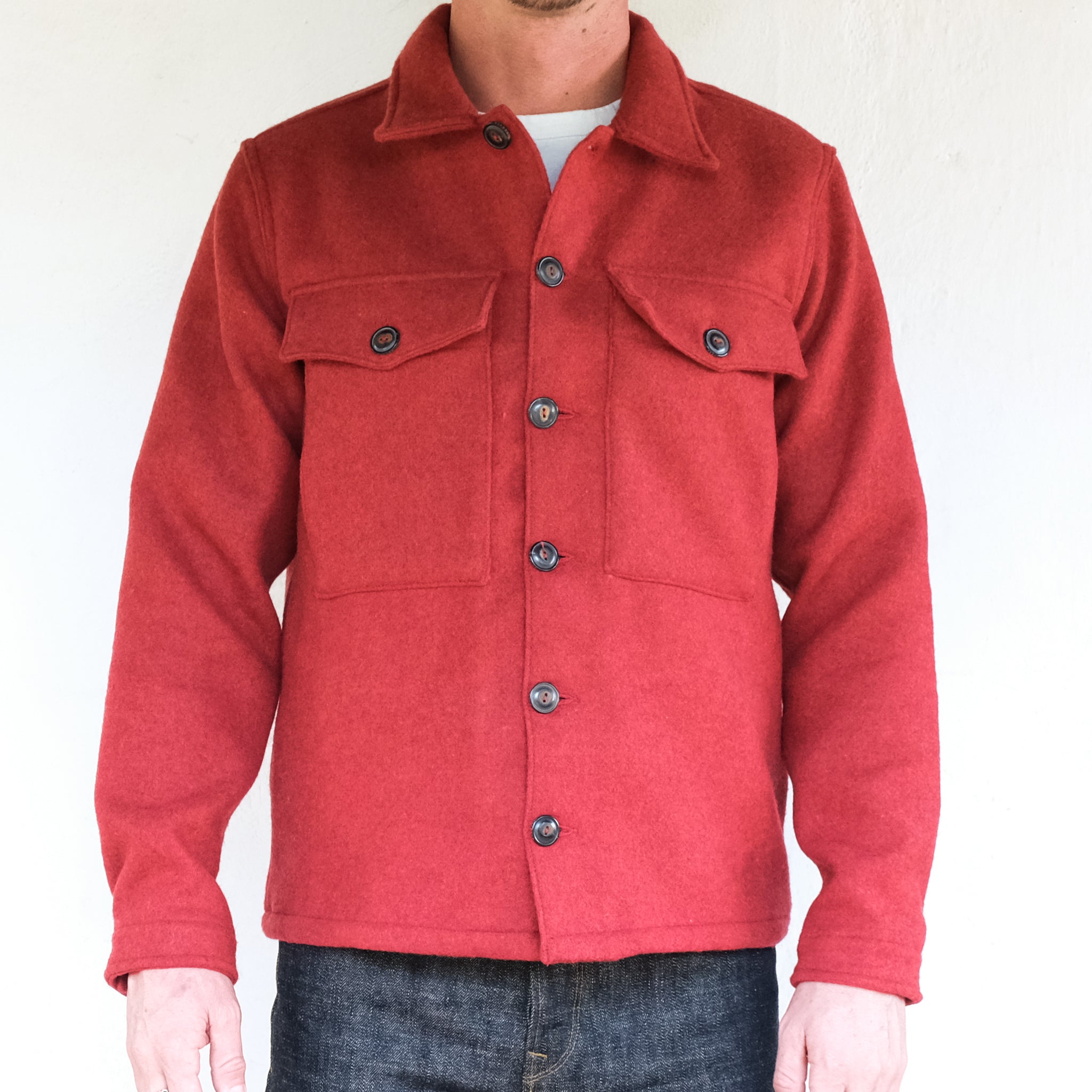Midway Wool CPO Red