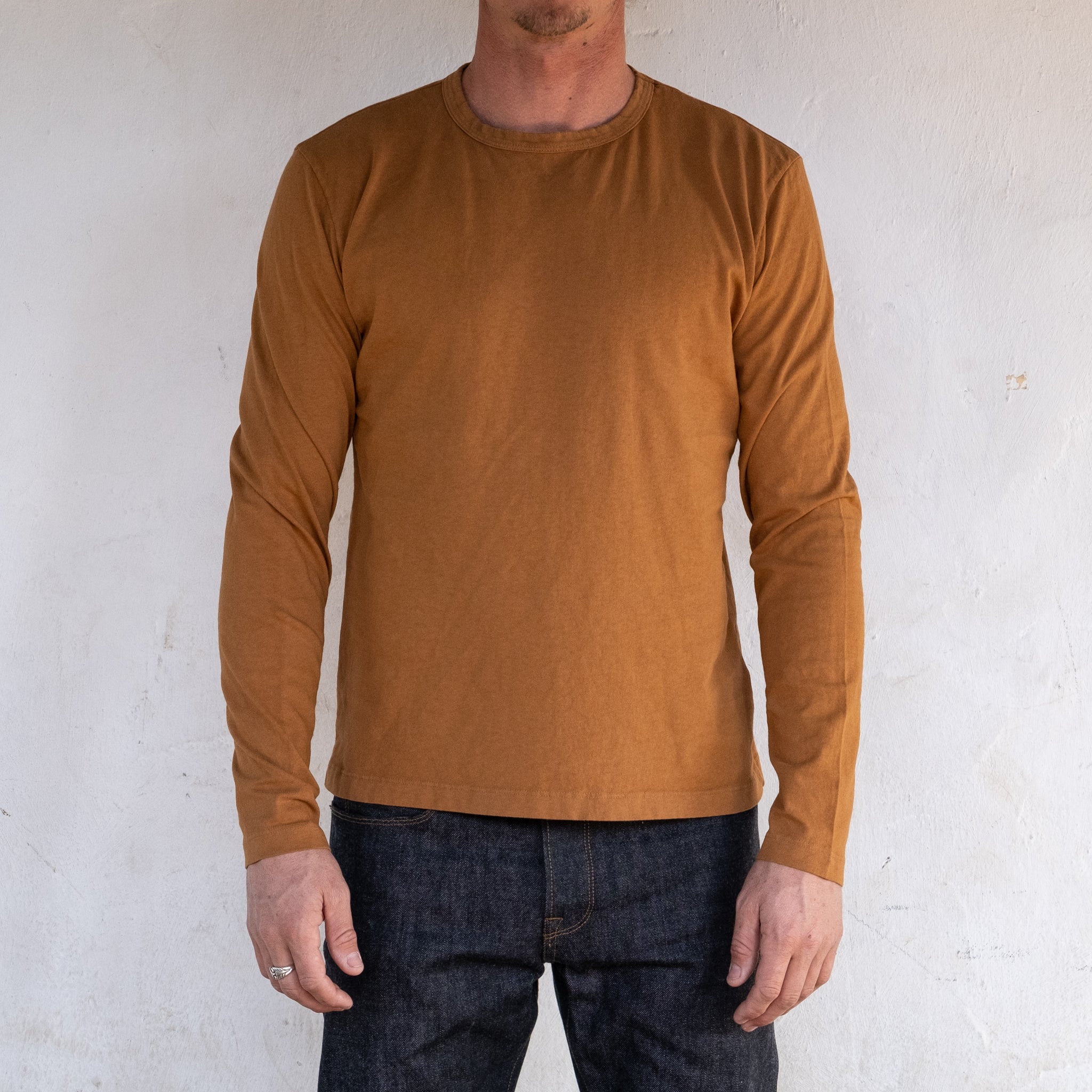 9 Ounce T-Shirt L/S <span> Tobacco </span>