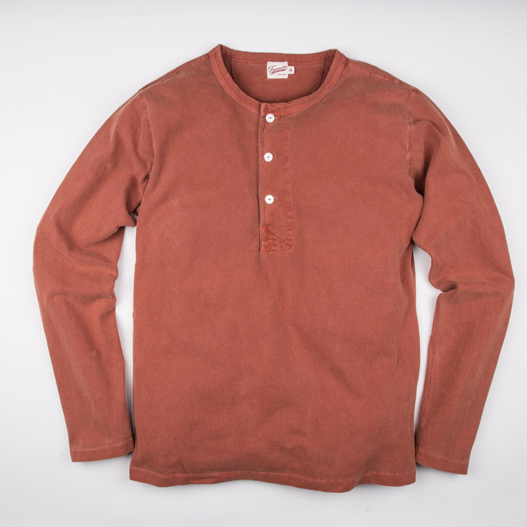 13 Ounce Henley L/S <span>Rust</span>