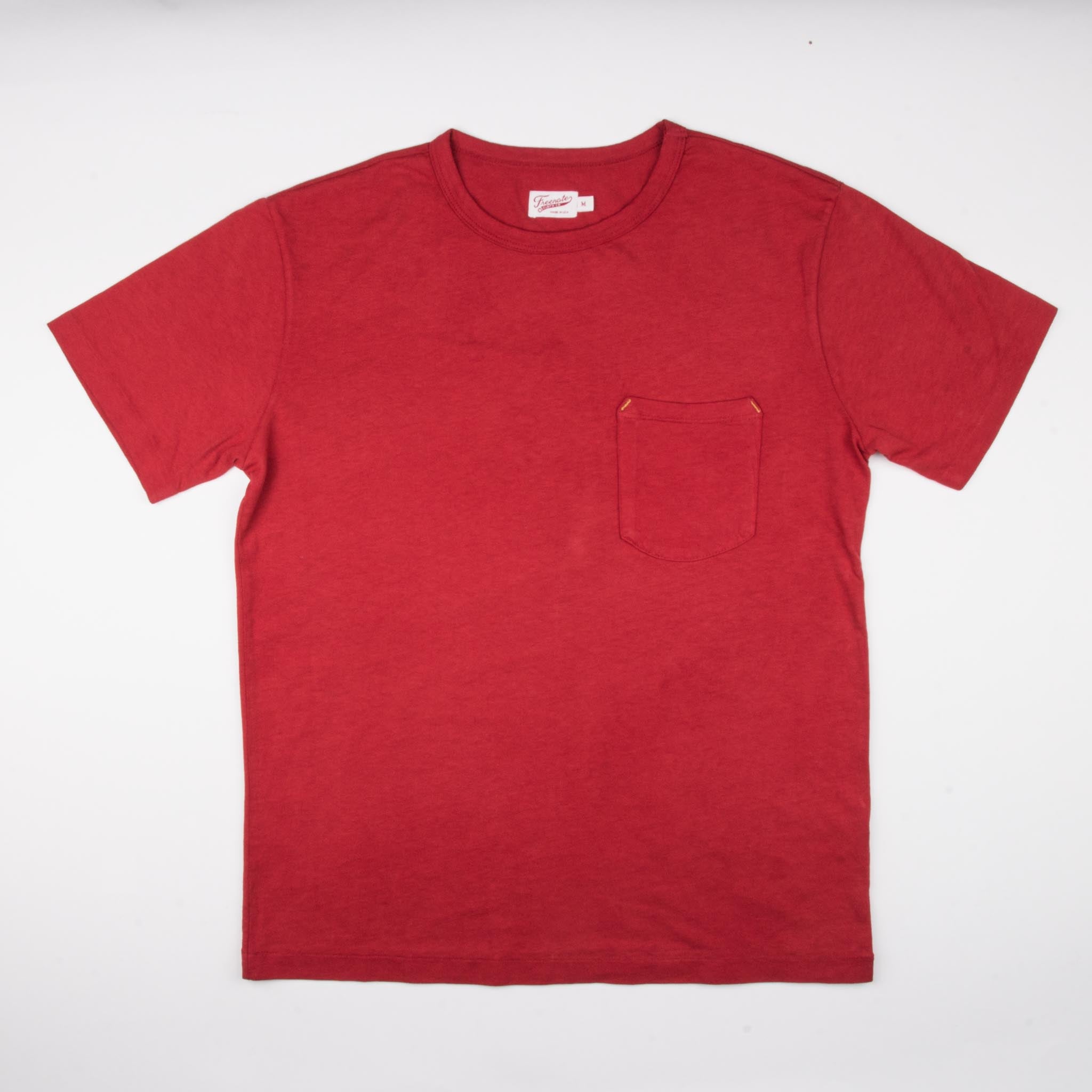 9 Ounce Pocket T-Shirt <span> Red </span>