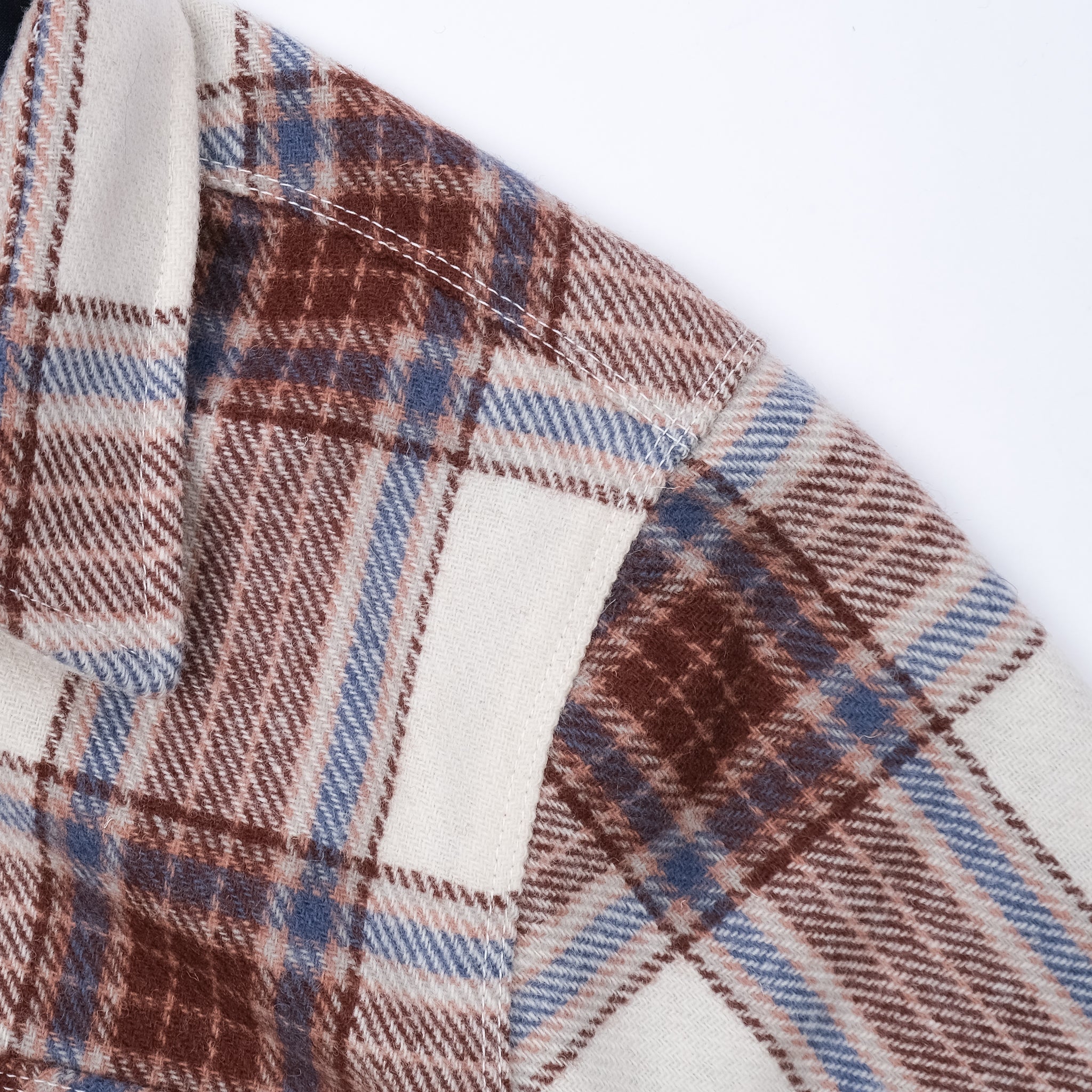 Benson Ivory Wool Plaid