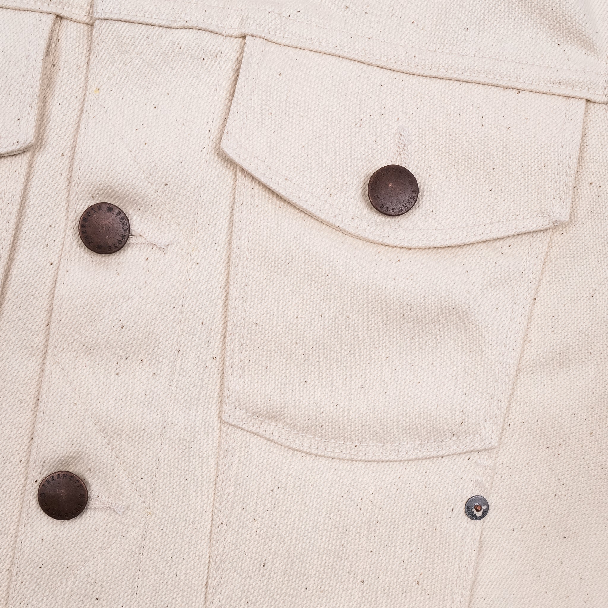 Classic Denim Jacket <span> 14 ounce Natural Ecru </span>