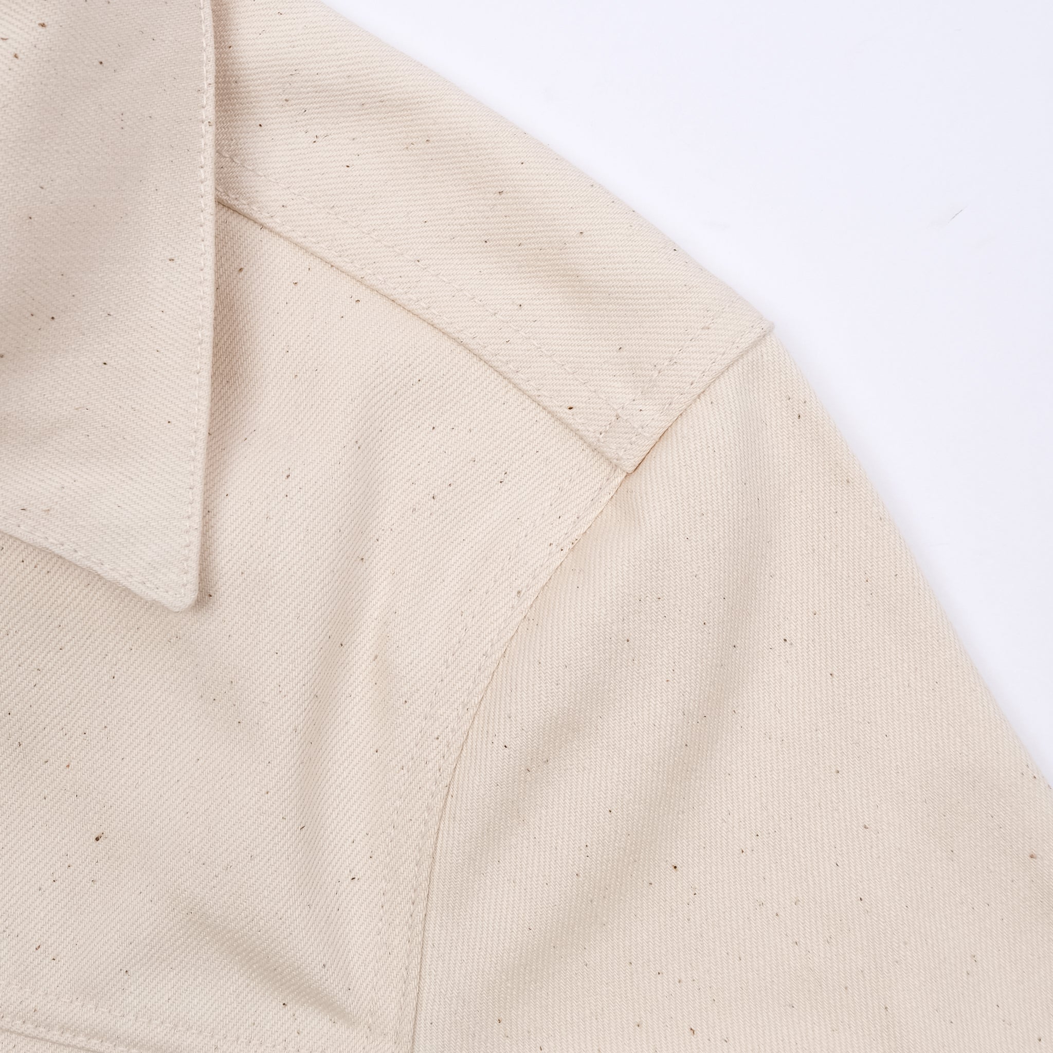 Classic Denim Jacket <span> 14 ounce Natural Ecru </span>