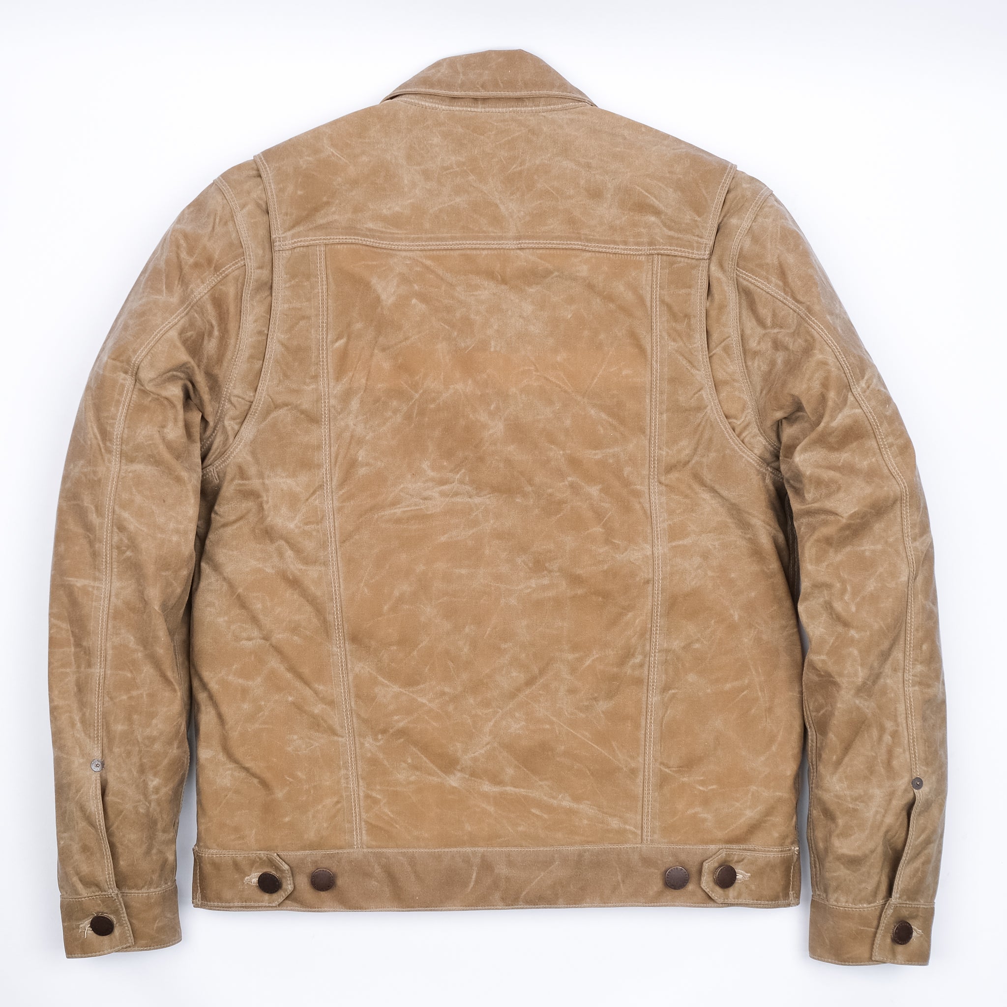 Riders Jacket Waxed Canvas <span>Tumbleweed Red Interior</span>