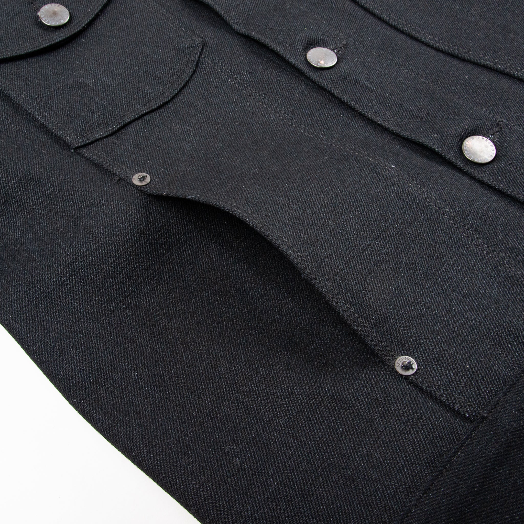 Classic Denim Jacket <span> 17 Ounce Black Slub Denim </span>