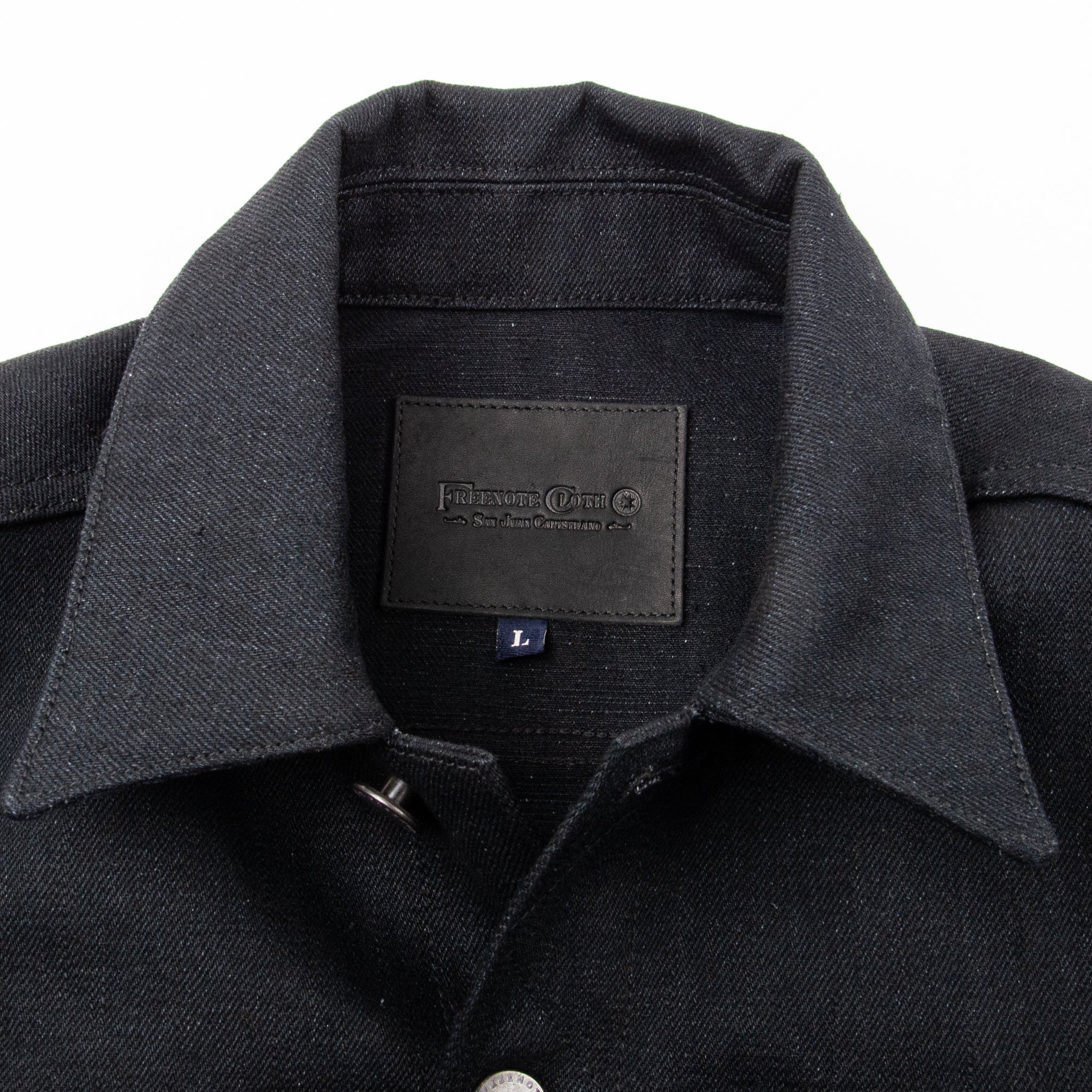 Classic Denim Jacket <span> 17 Ounce Black Slub Denim </span>