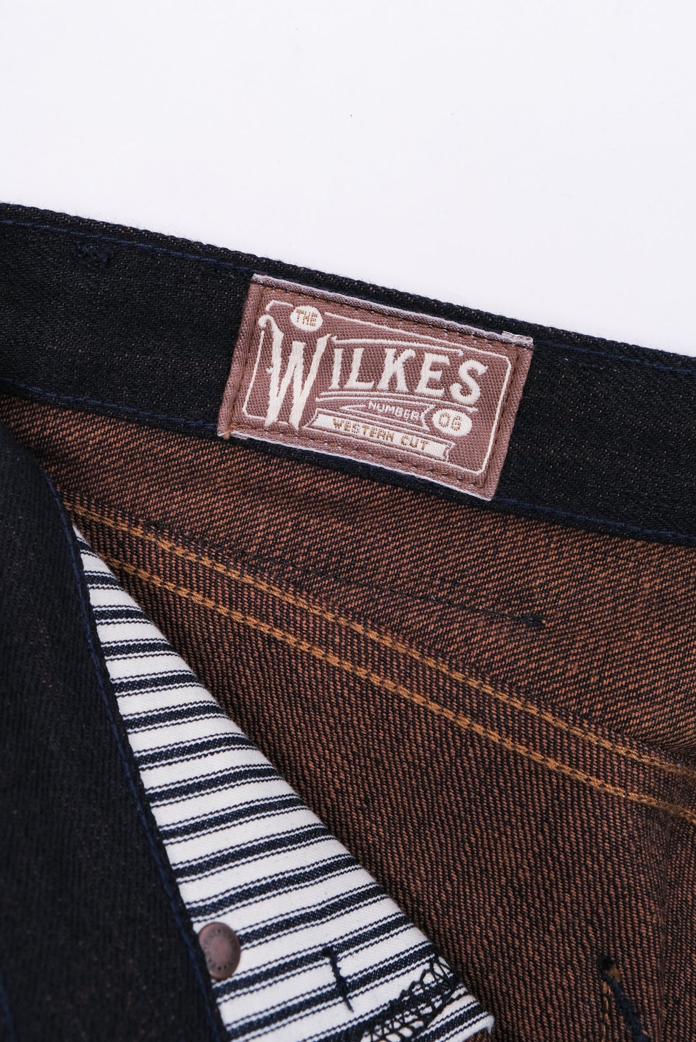 Wilkes Western <span>16 Ounce Indigo Brown Denim </span>