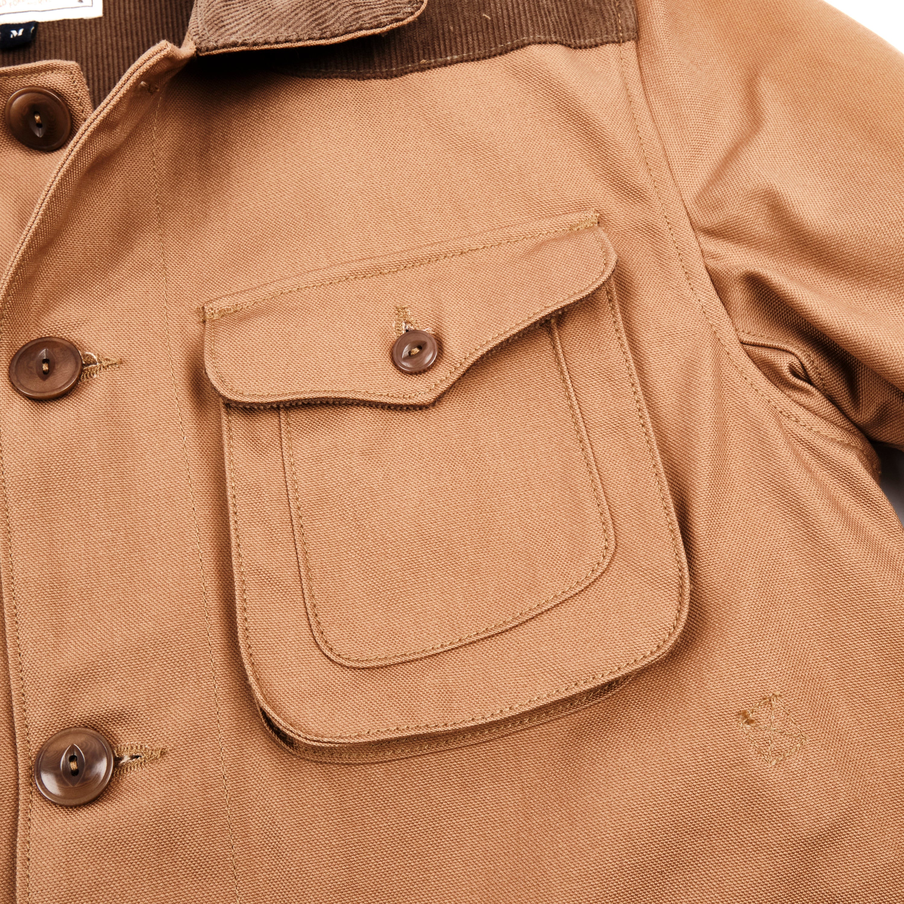 ジャケット・アウター Button Jacket Natural Duck Keynot | Duck Canvas Jacket