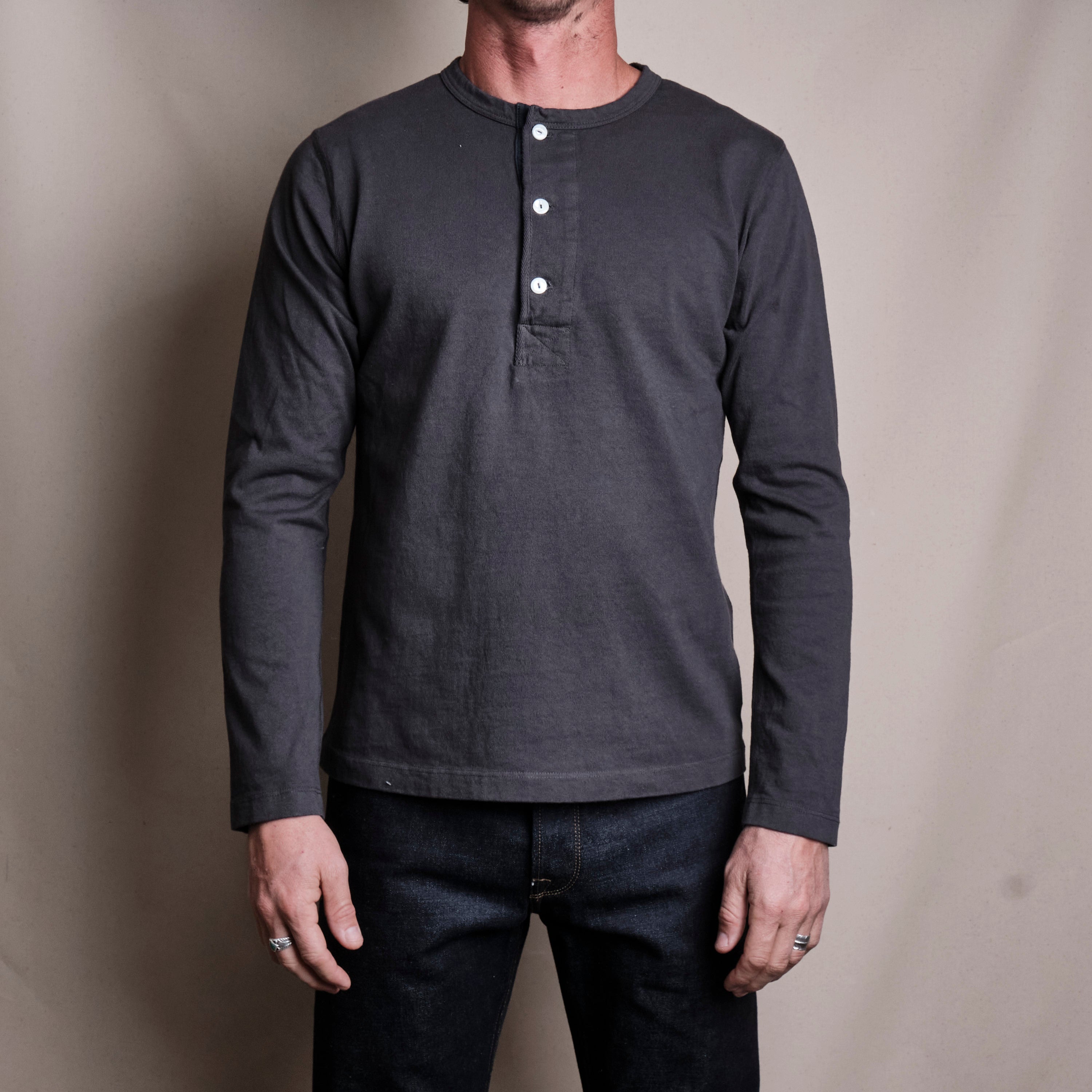 13 Ounce Henley L/S | Midnight
