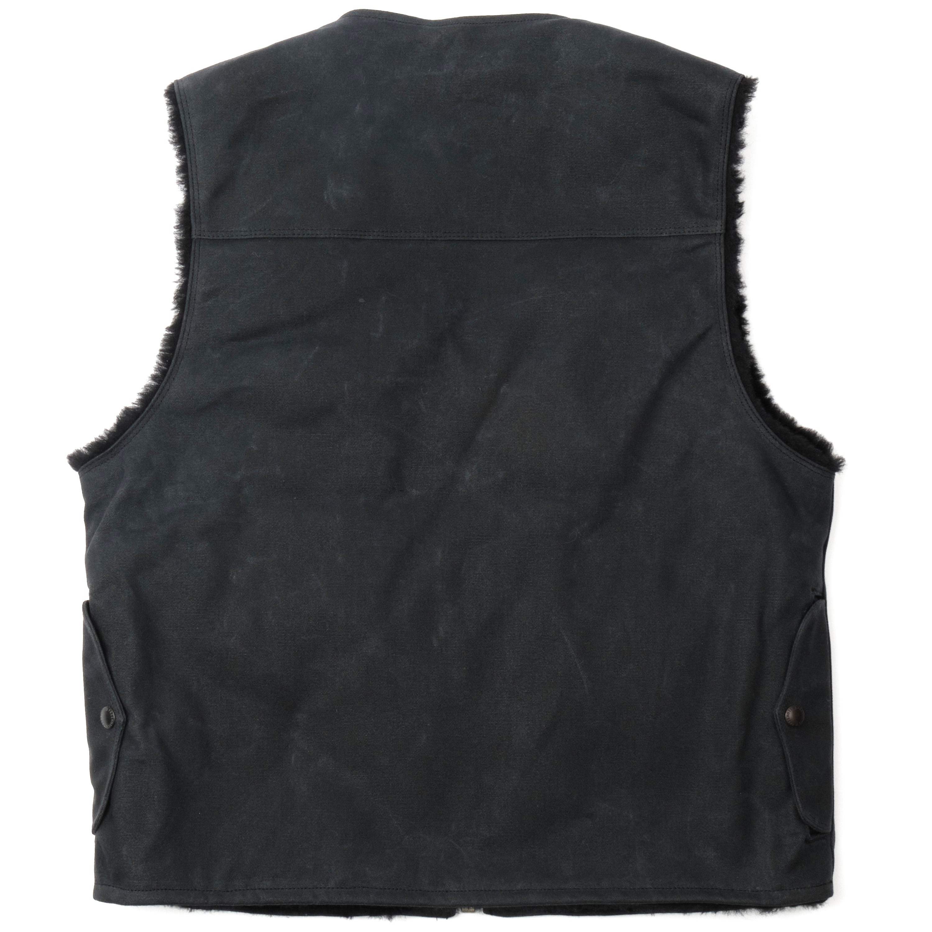 Teamster Vest Black Canvas
