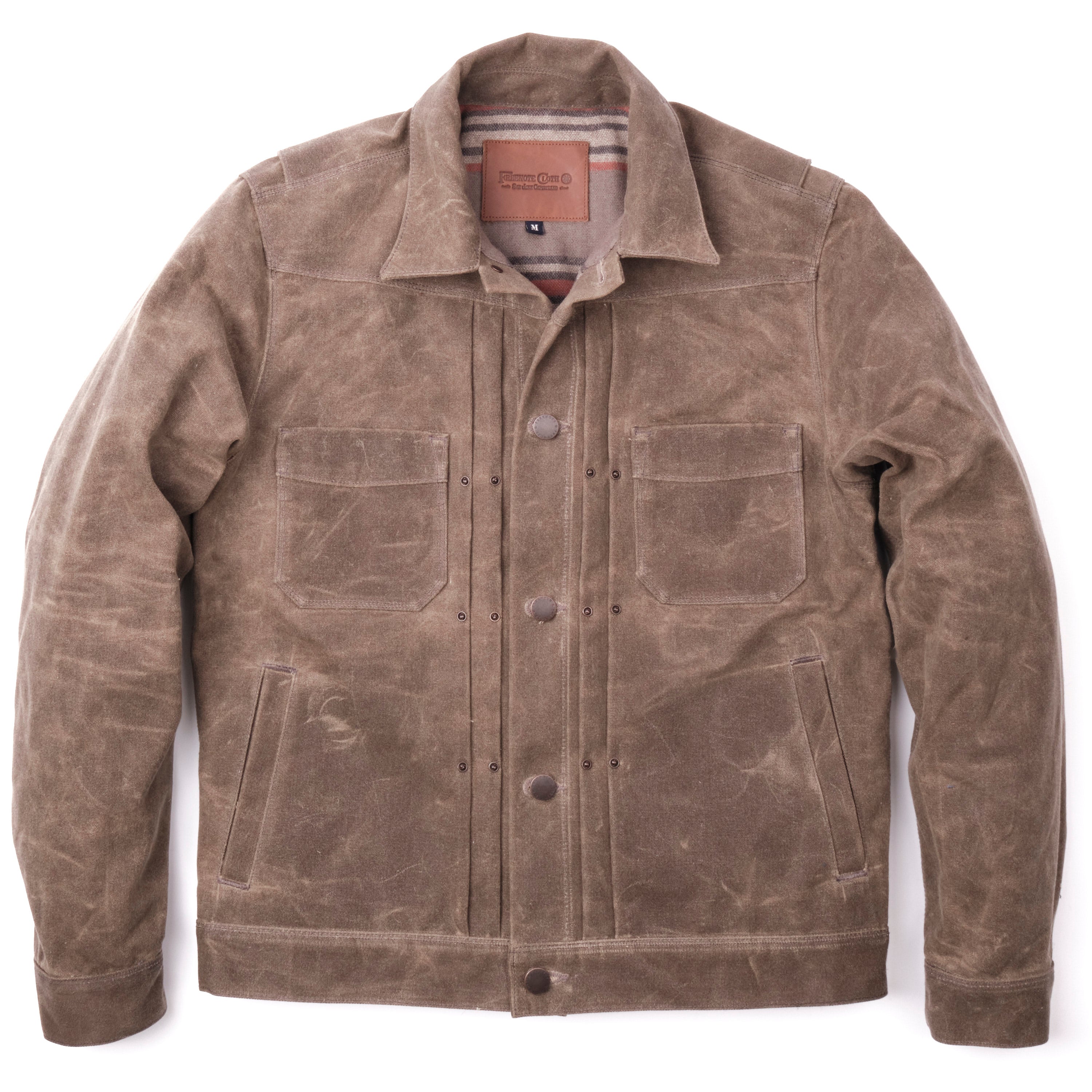 Wool lined canvas store jacket