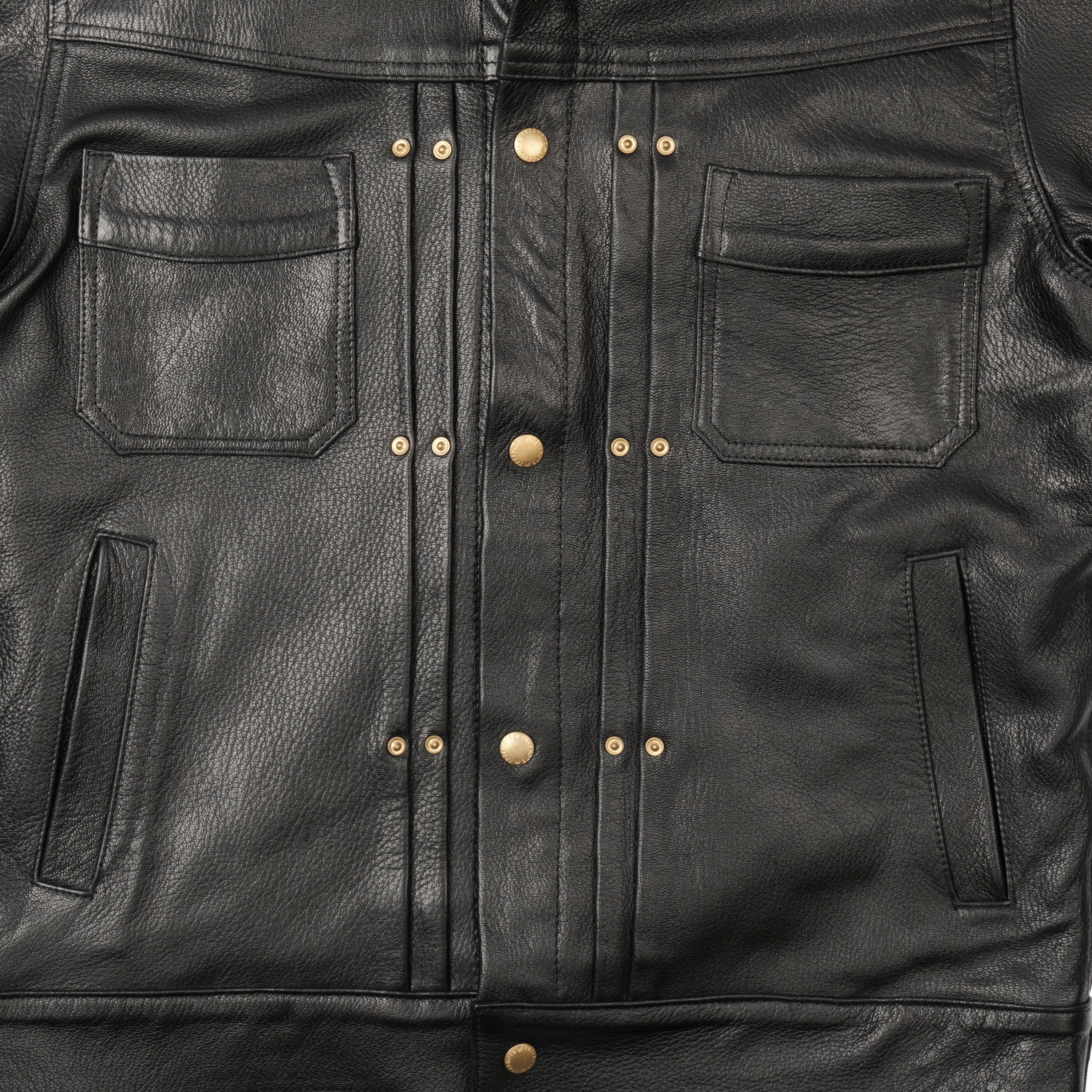 Riders Jacket Black Goatskin Leather