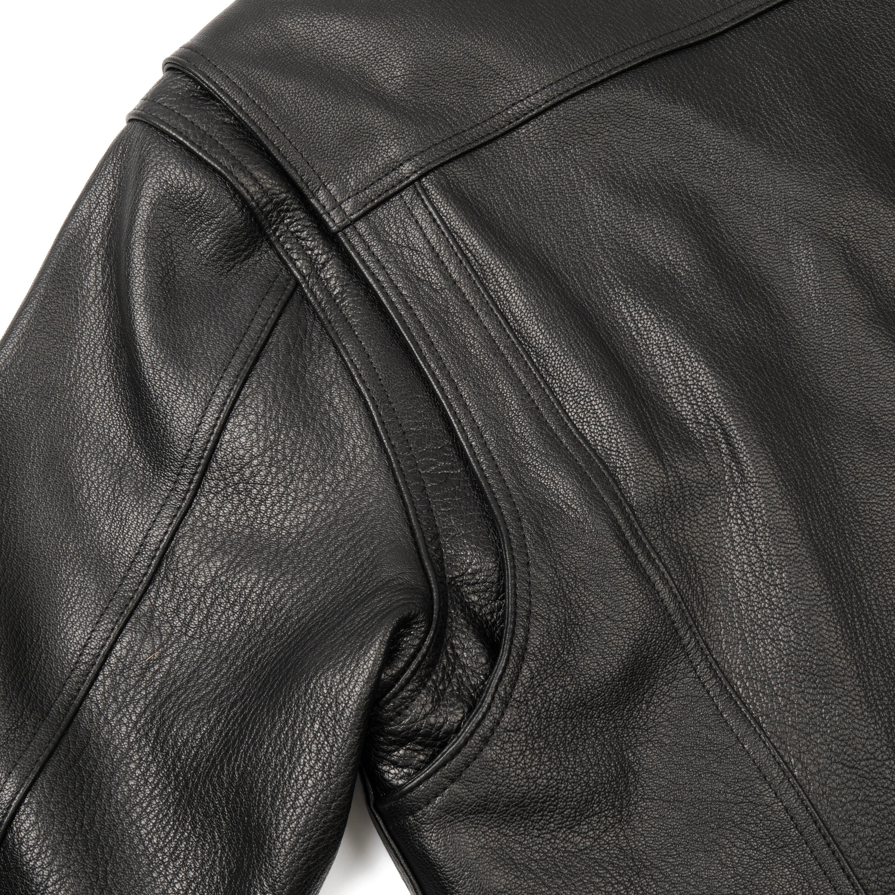 Riders Jacket Black Goatskin Leather