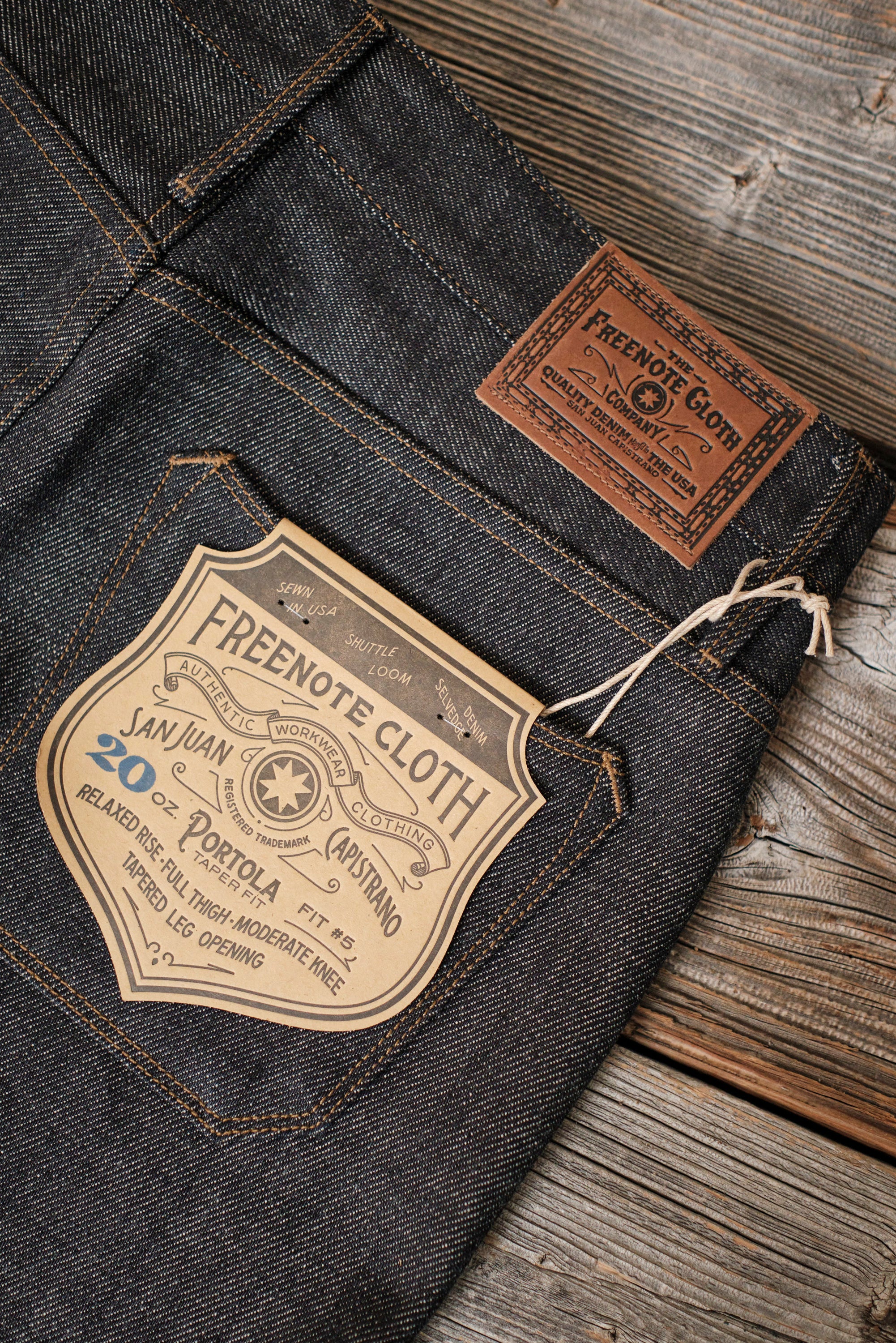 Portola Classic Taper 20 Ounce Indigo Denim