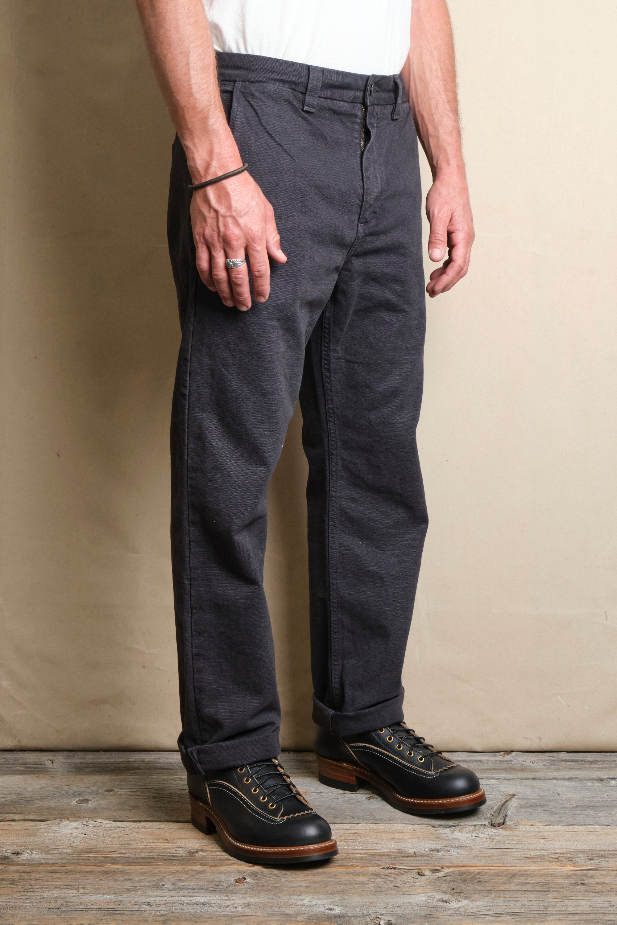 Deck Pant 14 Ounce Slub Black