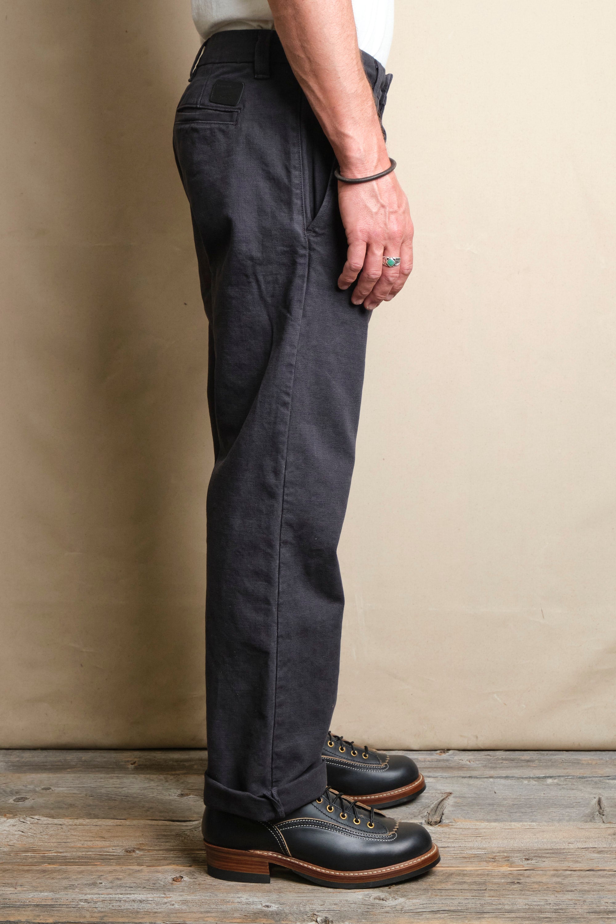 Deck Pant 14 Ounce Slub Black