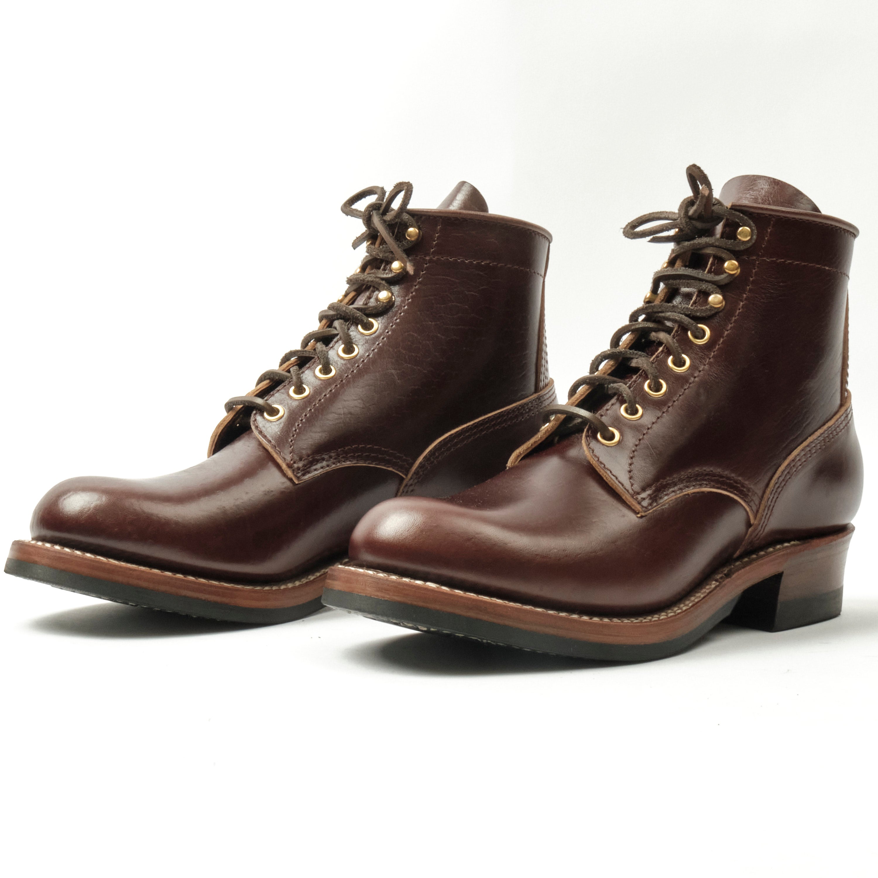 John Lofgren Steel Gang Boots Shinki Hikaku Horsebutt Dark Brown