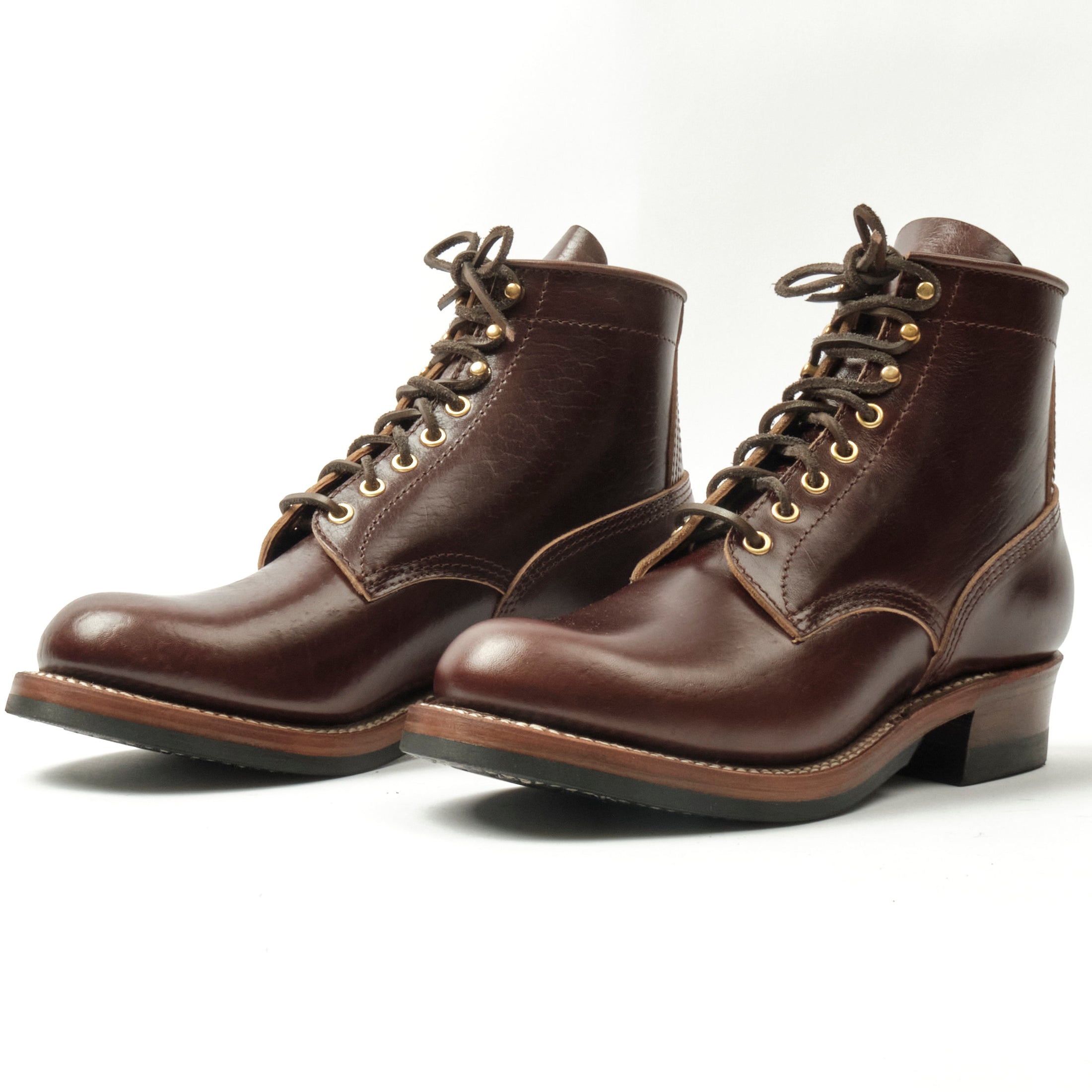 John Lofgren Steel Gang Boots | Shinki Hikaku Horsebutt Dark Brown