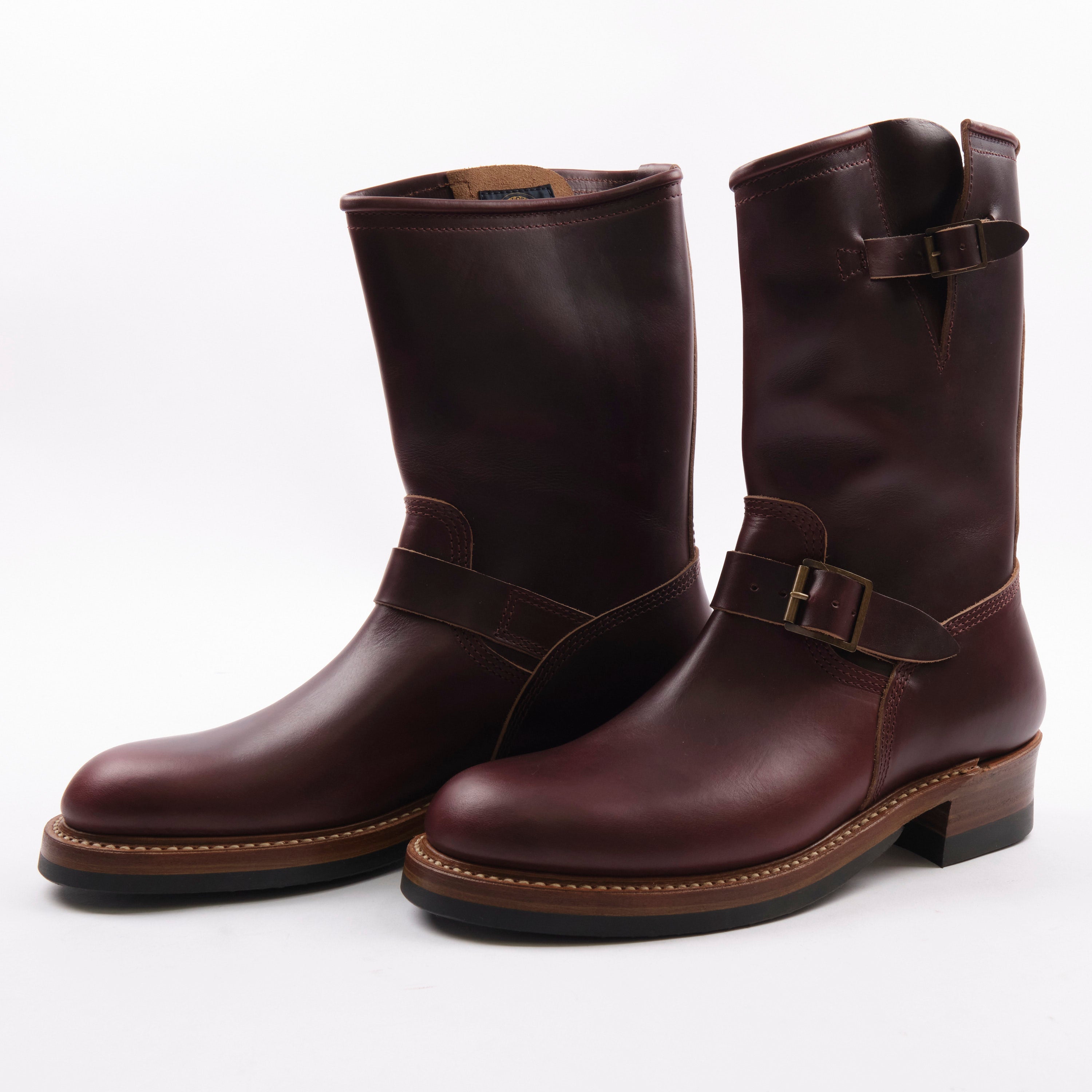 John Lofgren Wabash Engineer Boots Horween Chromexcel Burgundy