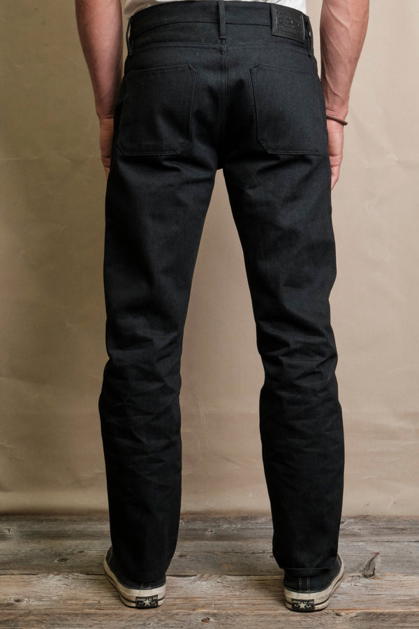 Portola Taper | Raw 14.25 oz Black Grey Denim