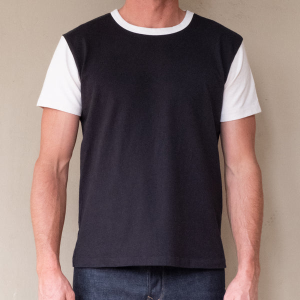 Ringer S/S T-Shirt Black