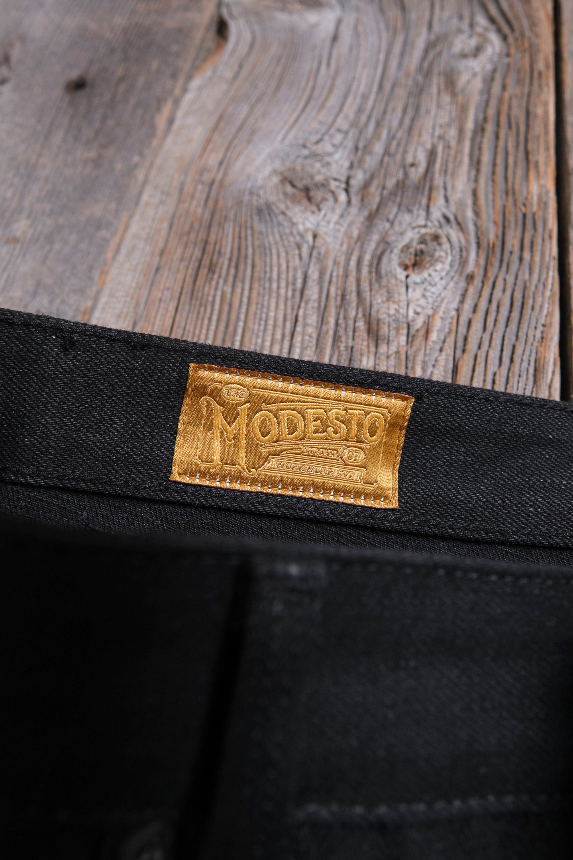 Modesto 17 Ounce Black Denim