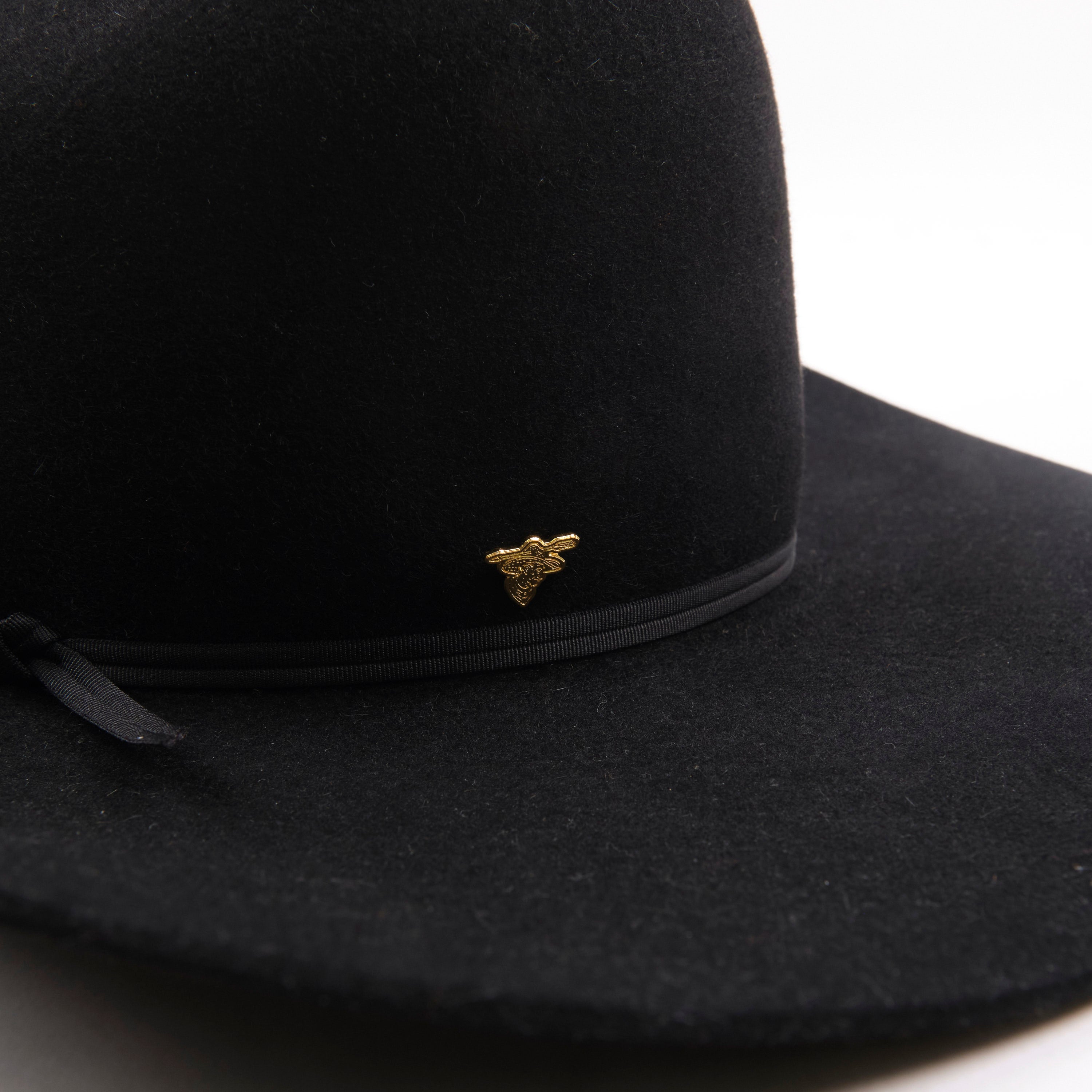 Bowman Hat Co. x Freenote Cloth Cattleman Western Hat Black