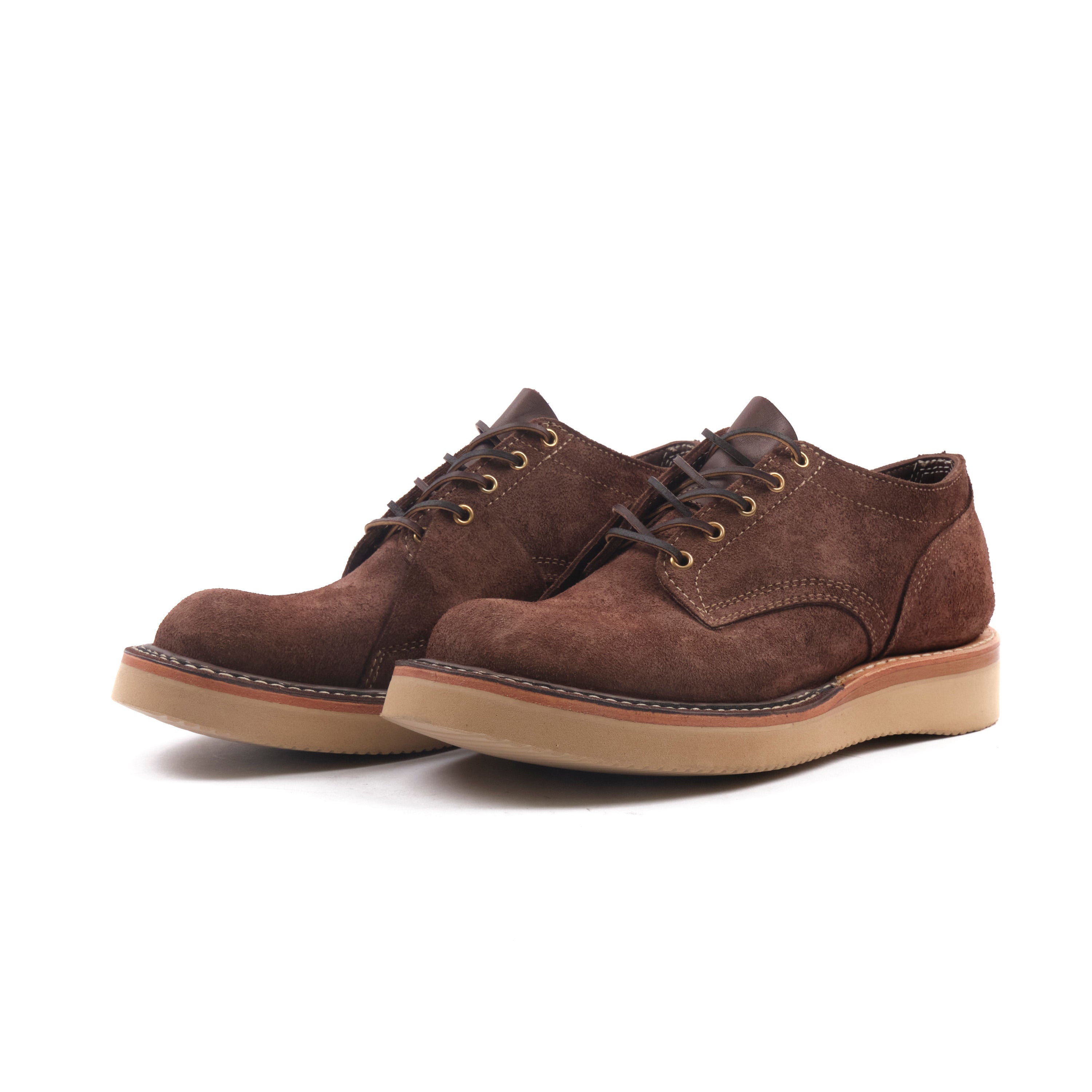 PRE ORDER - FREENOTE CLOTH X WHITE'S BOOTS - 9338 LAST OXFORD - SIEDEL TANNERY BROWN ROUGHOUT