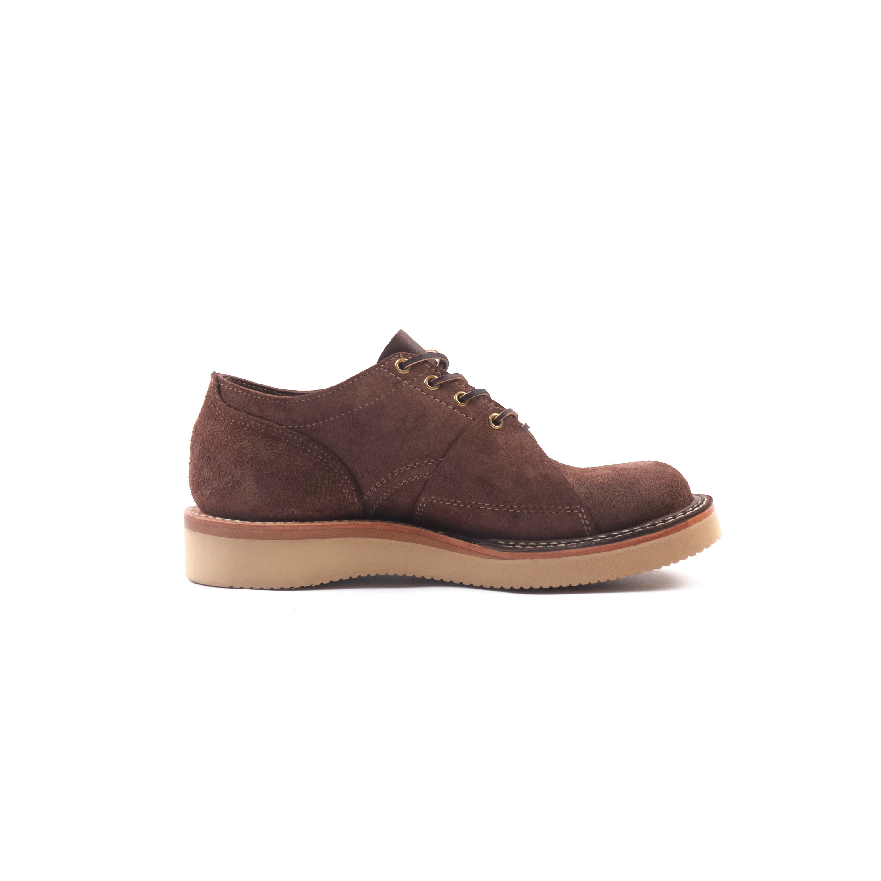 PRE ORDER - FREENOTE CLOTH X WHITE'S BOOTS - 9338 LAST OXFORD - SIEDEL TANNERY BROWN ROUGHOUT