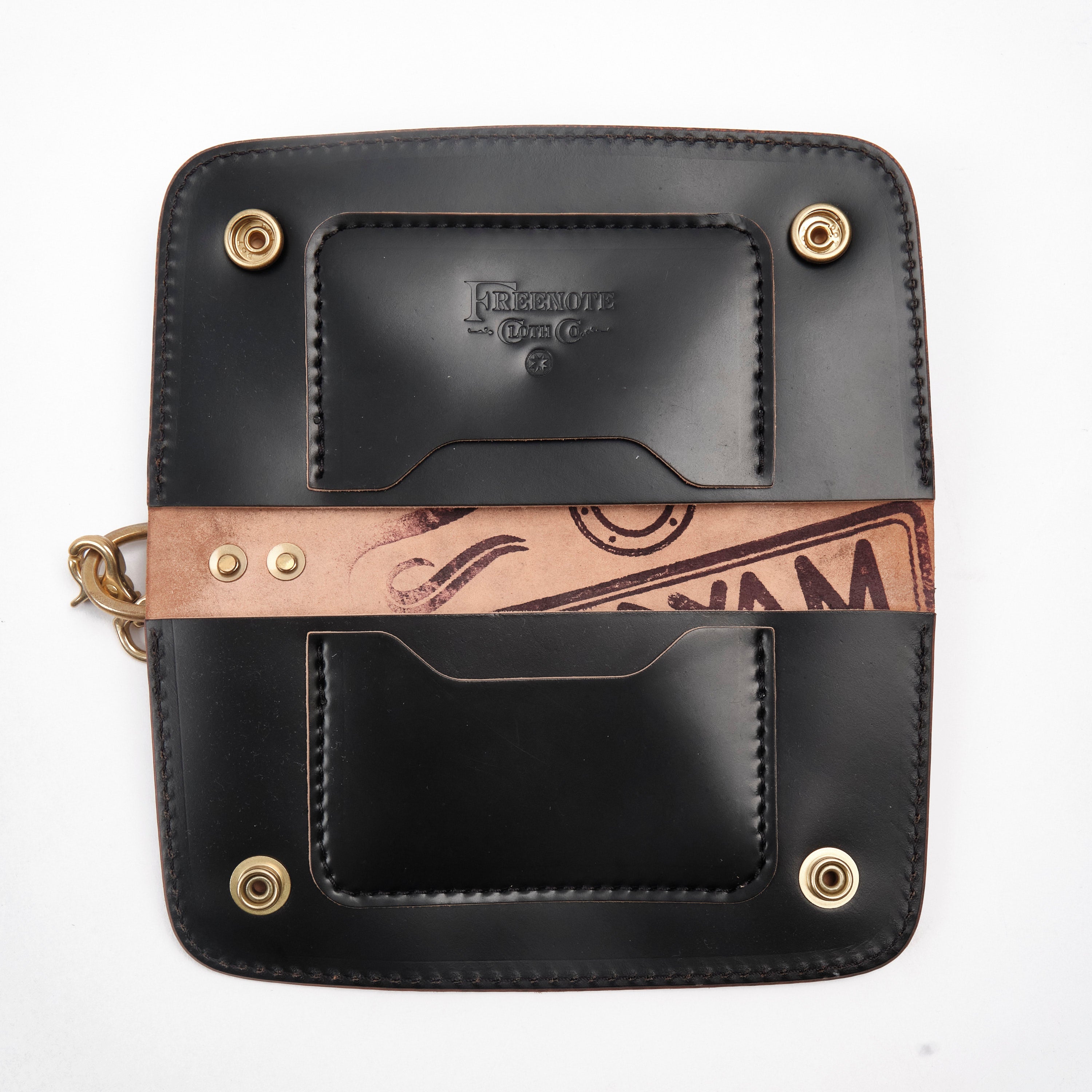 GOLDEN AGE SUPPLY CO. - MARYAM SHELL CORDOVAN NERO - TRUCKER WALLET
