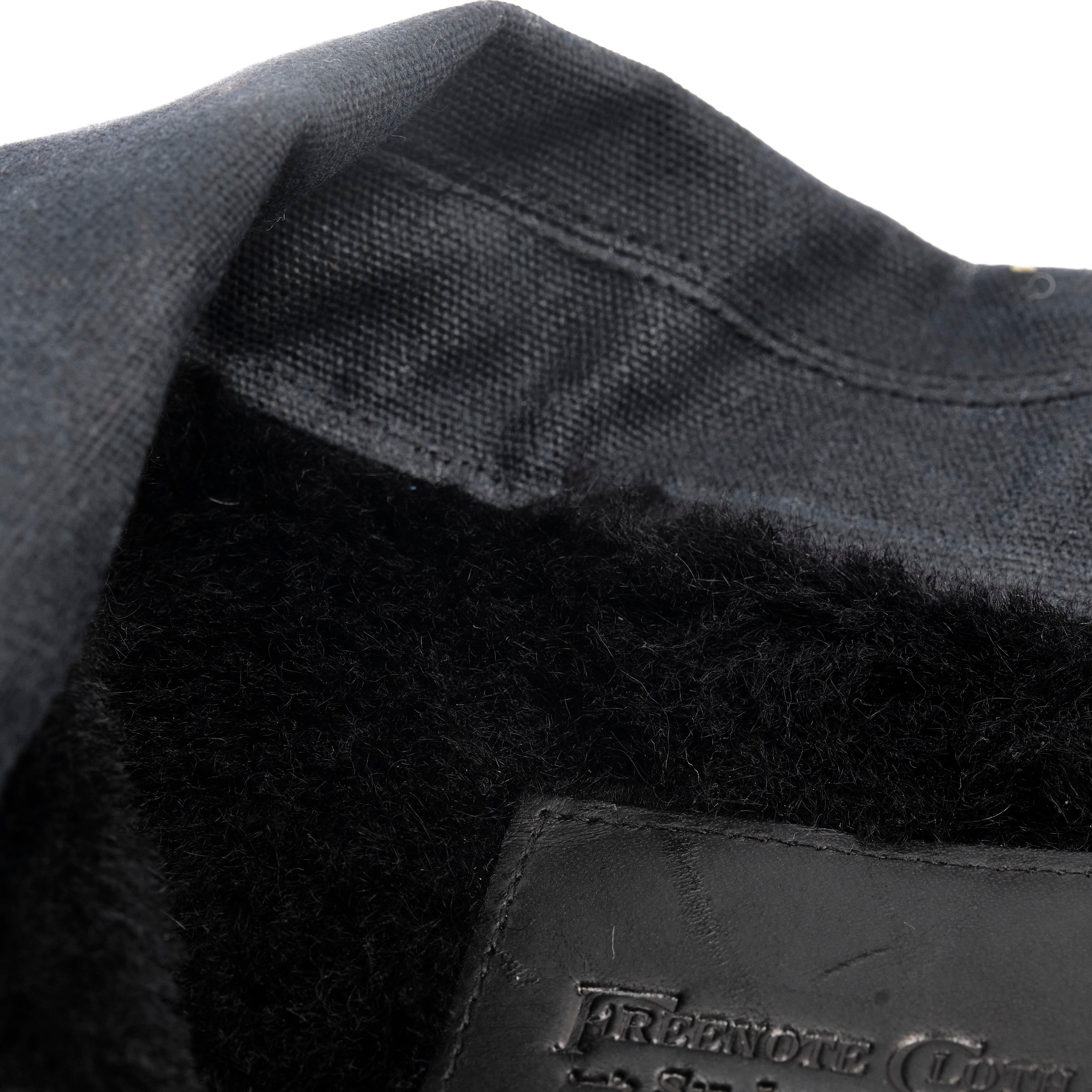 Riders Jacket Heavy Waxed Canvas Black Alpaca