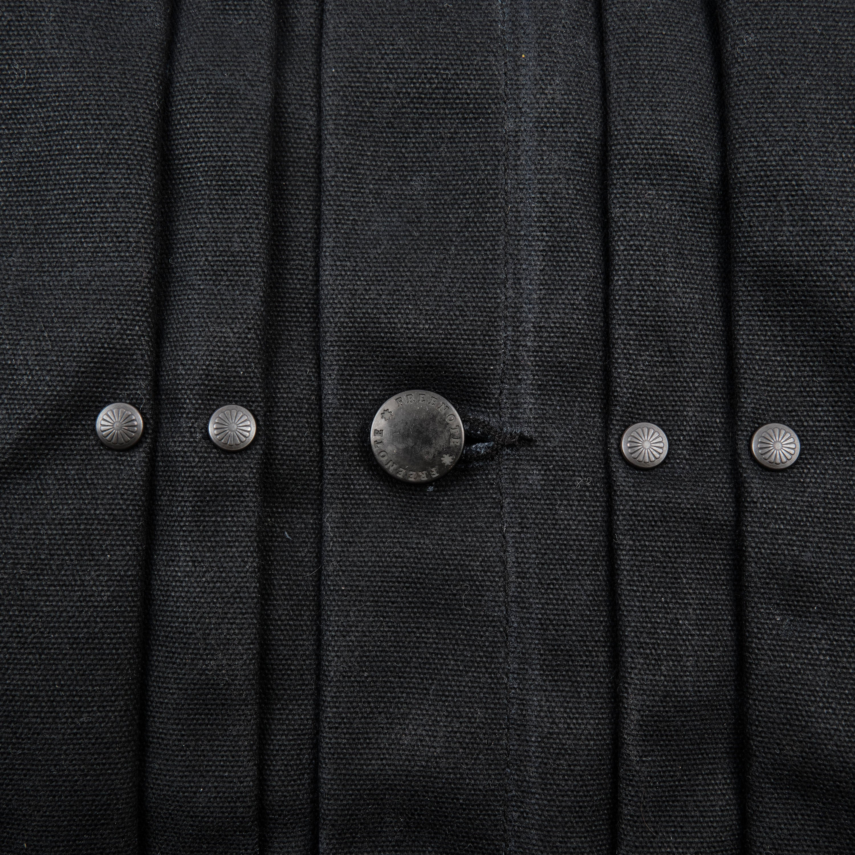 Riders Jacket Heavy Waxed Canvas Black Alpaca