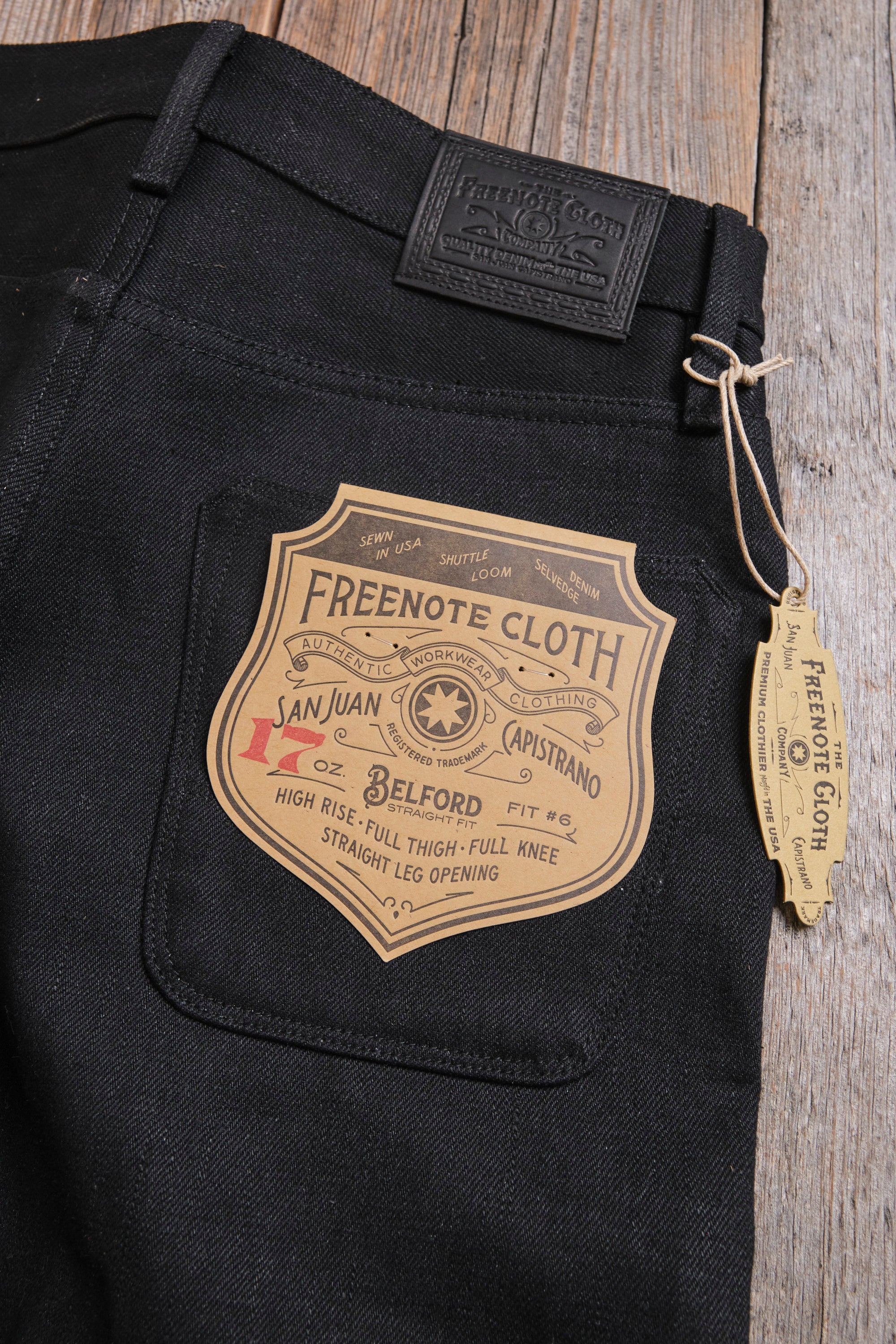 Belford Straight 17 Ounce Black Denim