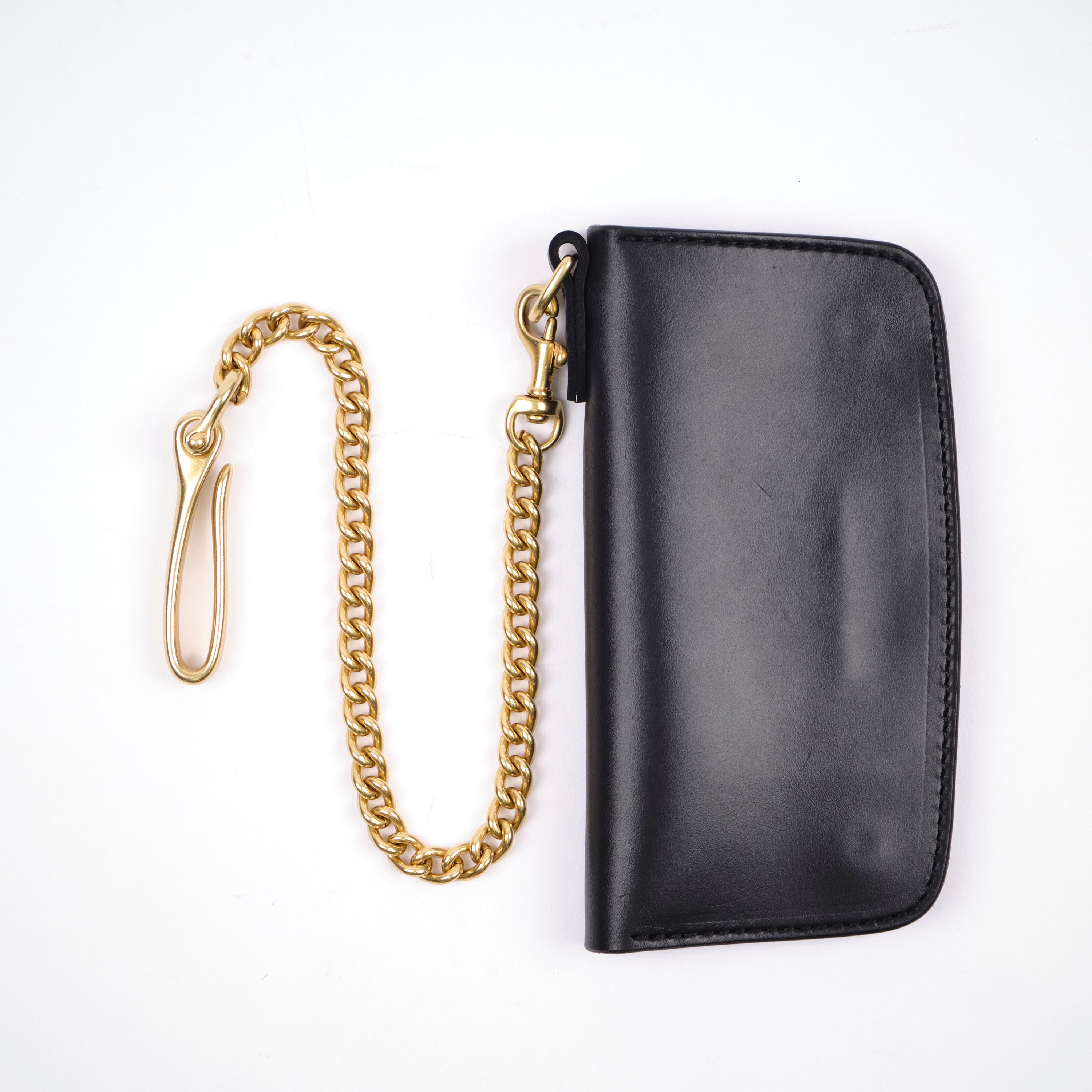 GOLDEN AGE SUPPLY CO. - PREMIUM ITALIAN LEATHER - BLACK TRUCKER WALLET