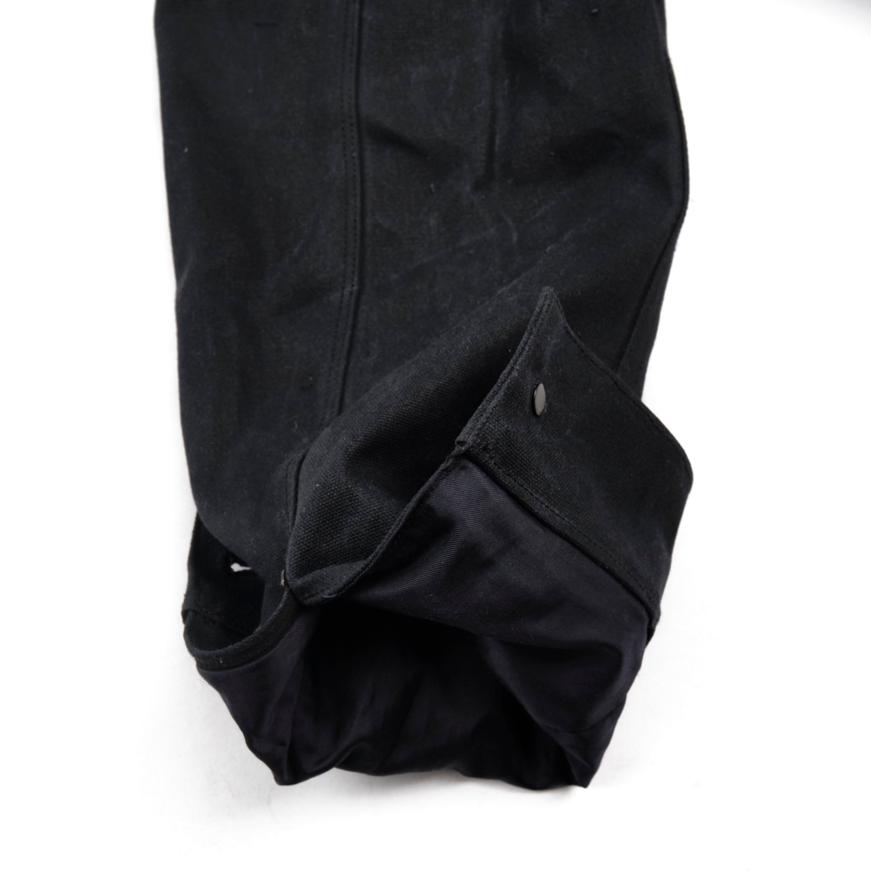 Riders Jacket Heavy Waxed Canvas Black Alpaca