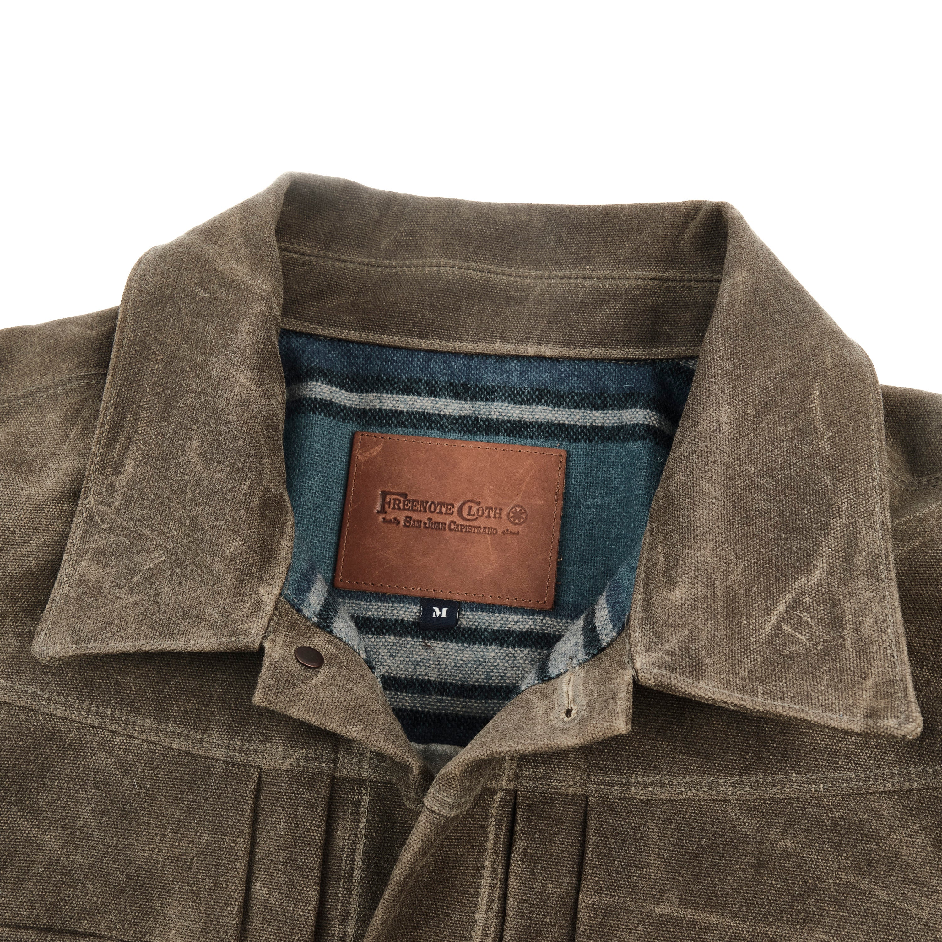 Riders Jacket Heavy Waxed Canvas Tobacco Wool