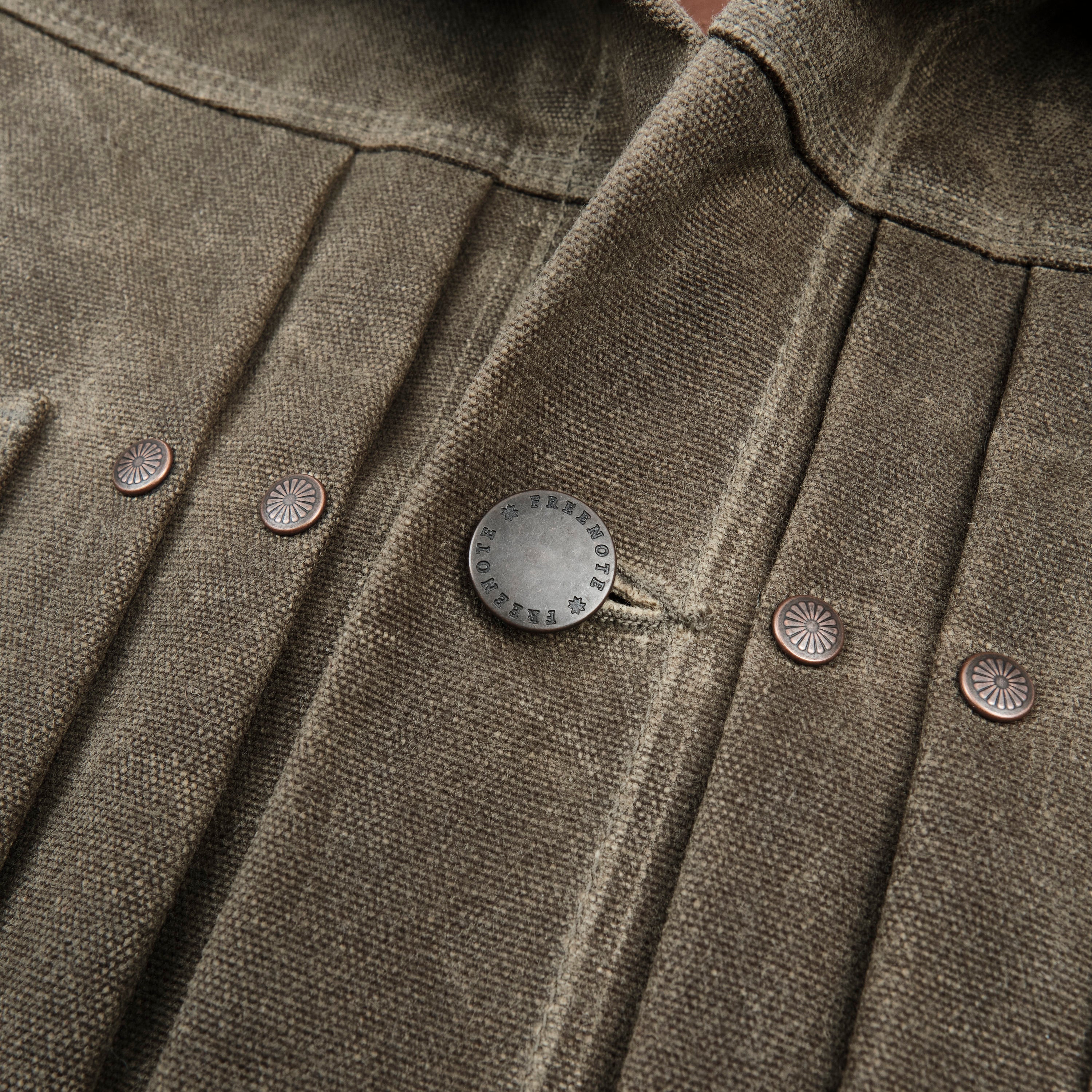 Riders Jacket Heavy Waxed Canvas Tobacco Wool