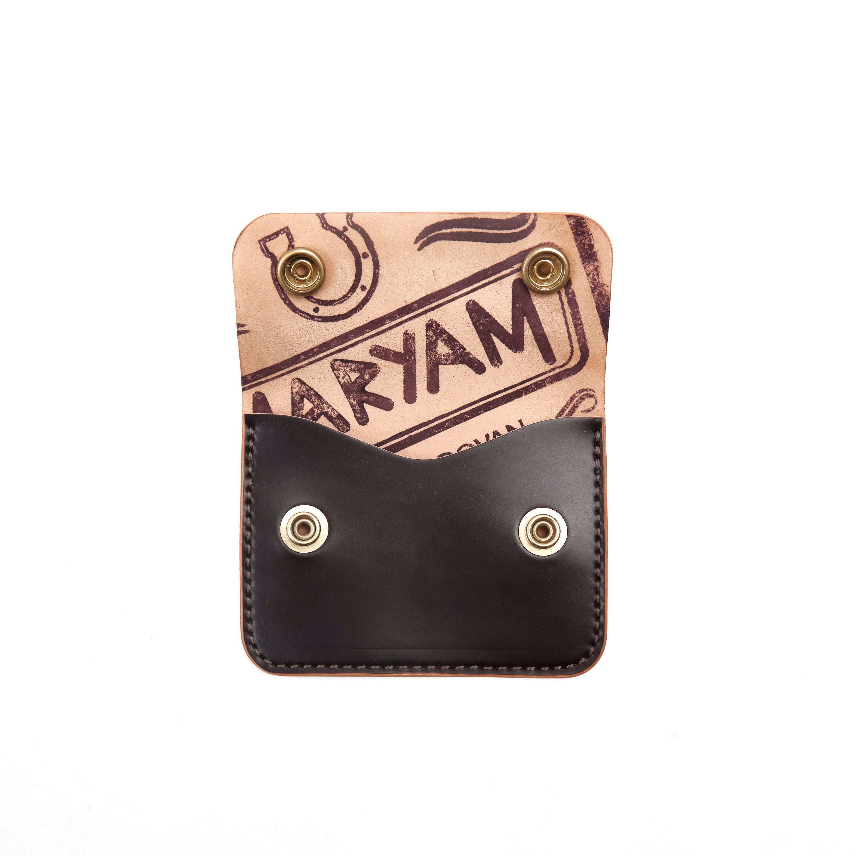 GOLDEN AGE SUPPLY CO. - MARYAM SHELL CORDOVAN BURGUNDY - SMALL TRUCKER WALLET