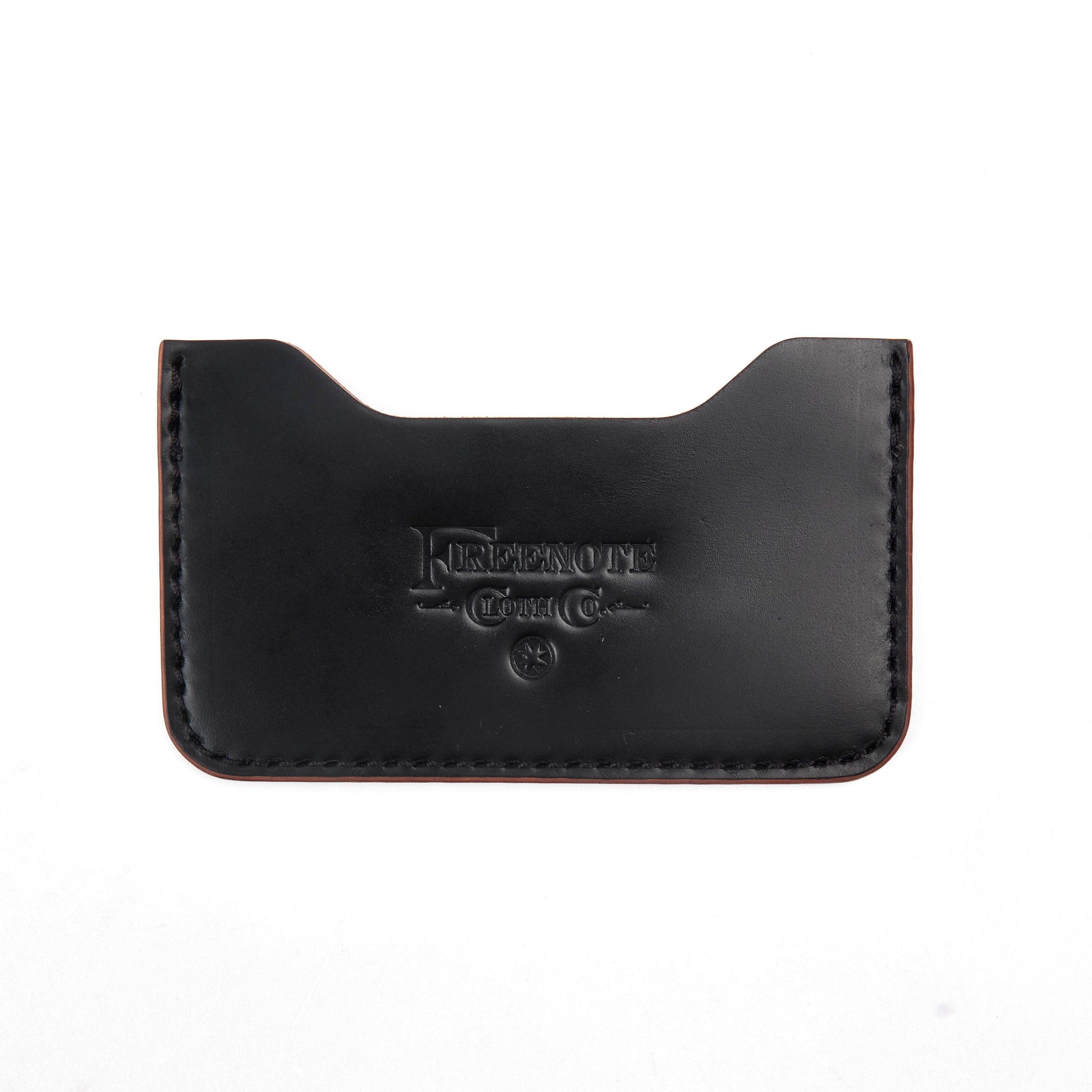 GOLDEN AGE SUPPLY CO. - MARYAM SHELL CORDOVAN NERO - MINIMALIST CARD WALLET