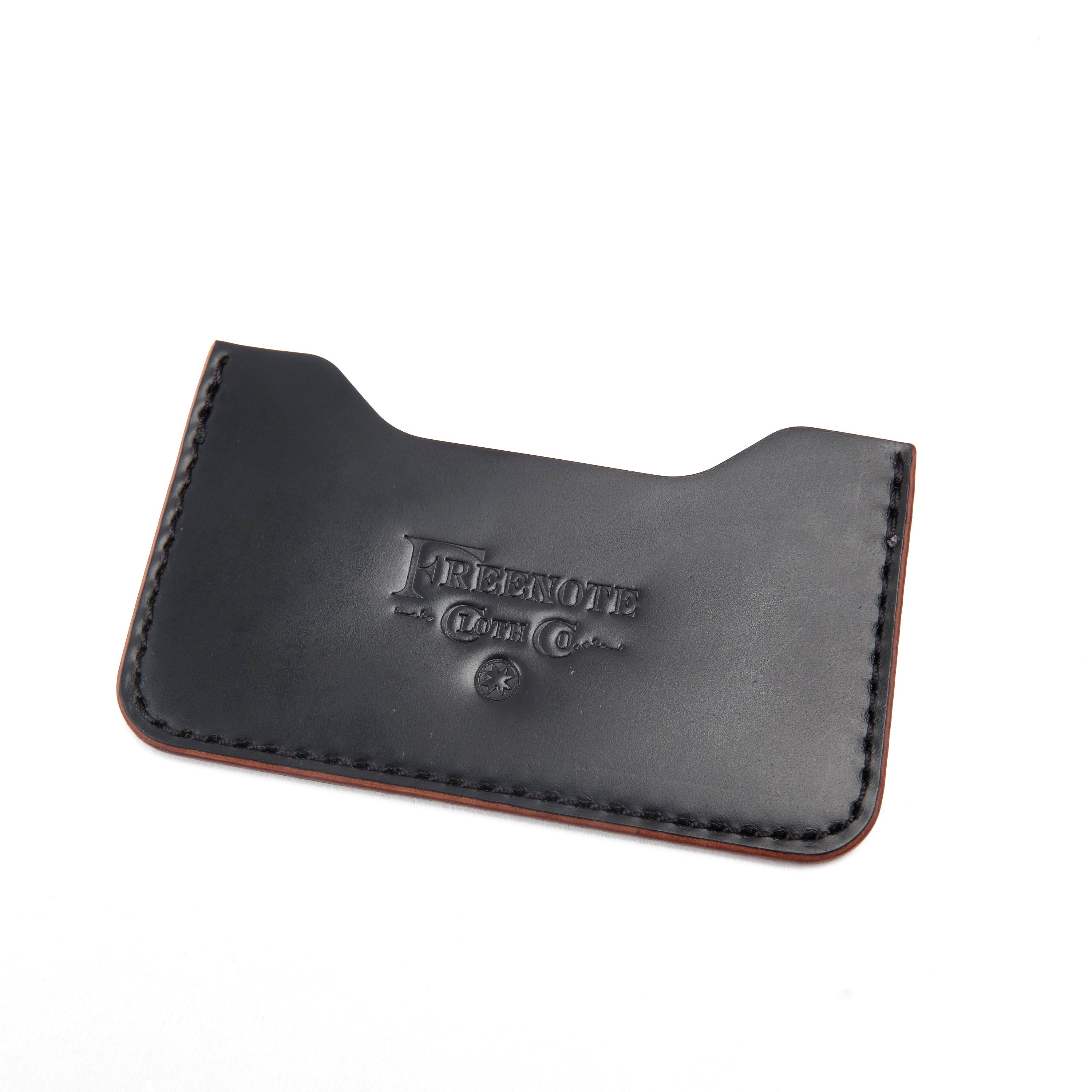GOLDEN AGE SUPPLY CO. - MARYAM SHELL CORDOVAN NERO - MINIMALIST CARD WALLET