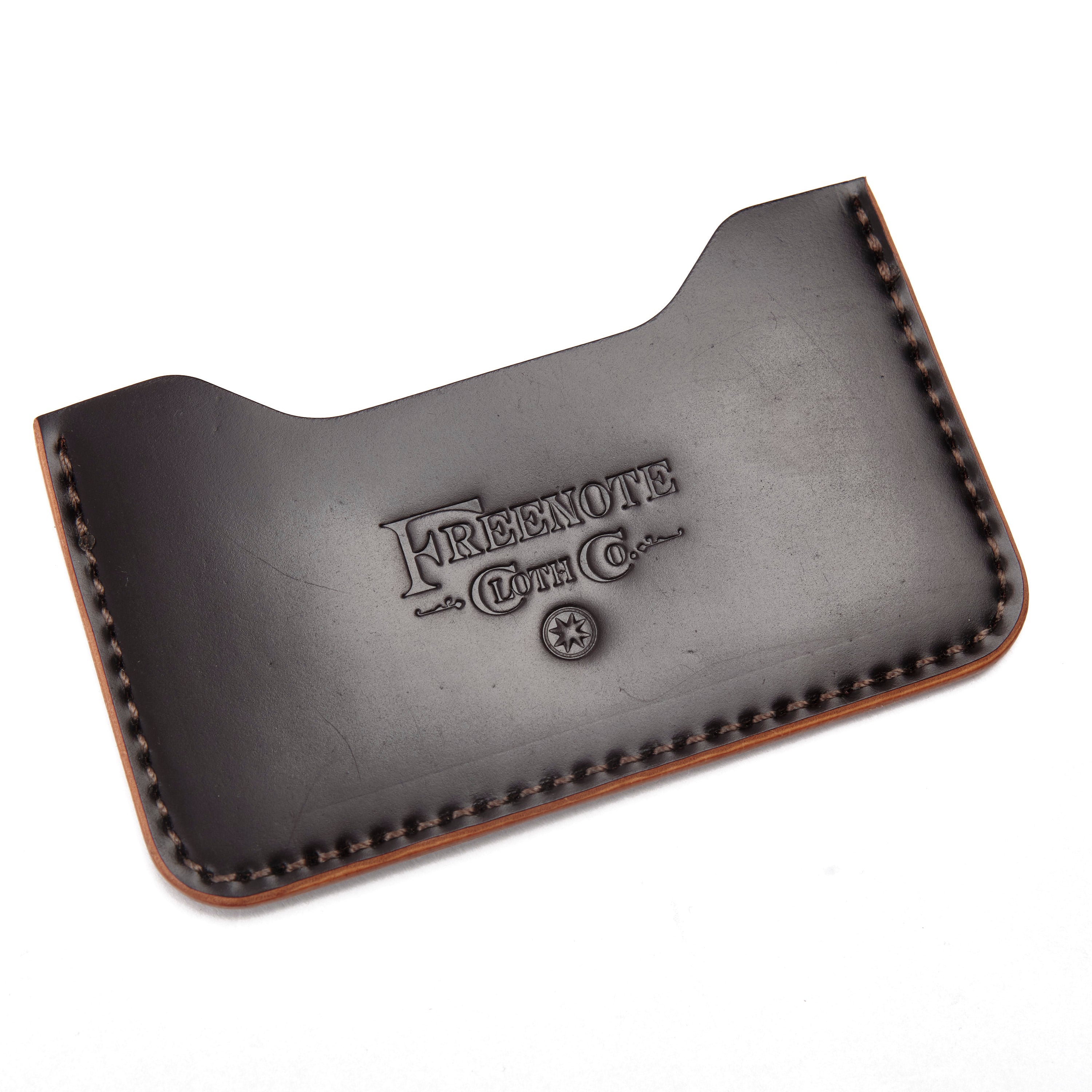 GOLDEN AGE SUPPLY CO. - MARYAM SHELL CORDOVAN BURGUNDY - MINIMALIST CARD WALLET