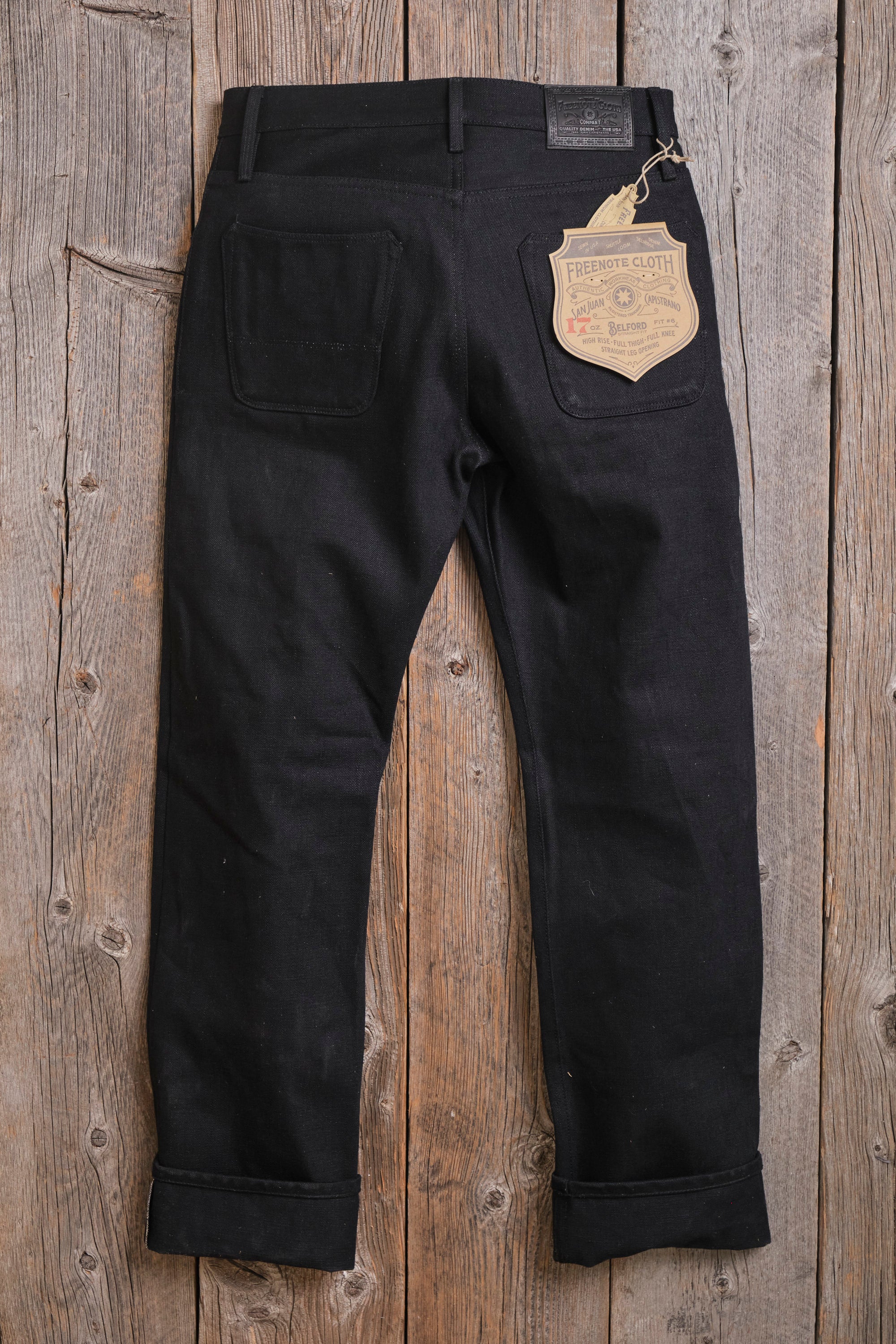 Belford Straight 17 Ounce Black Denim