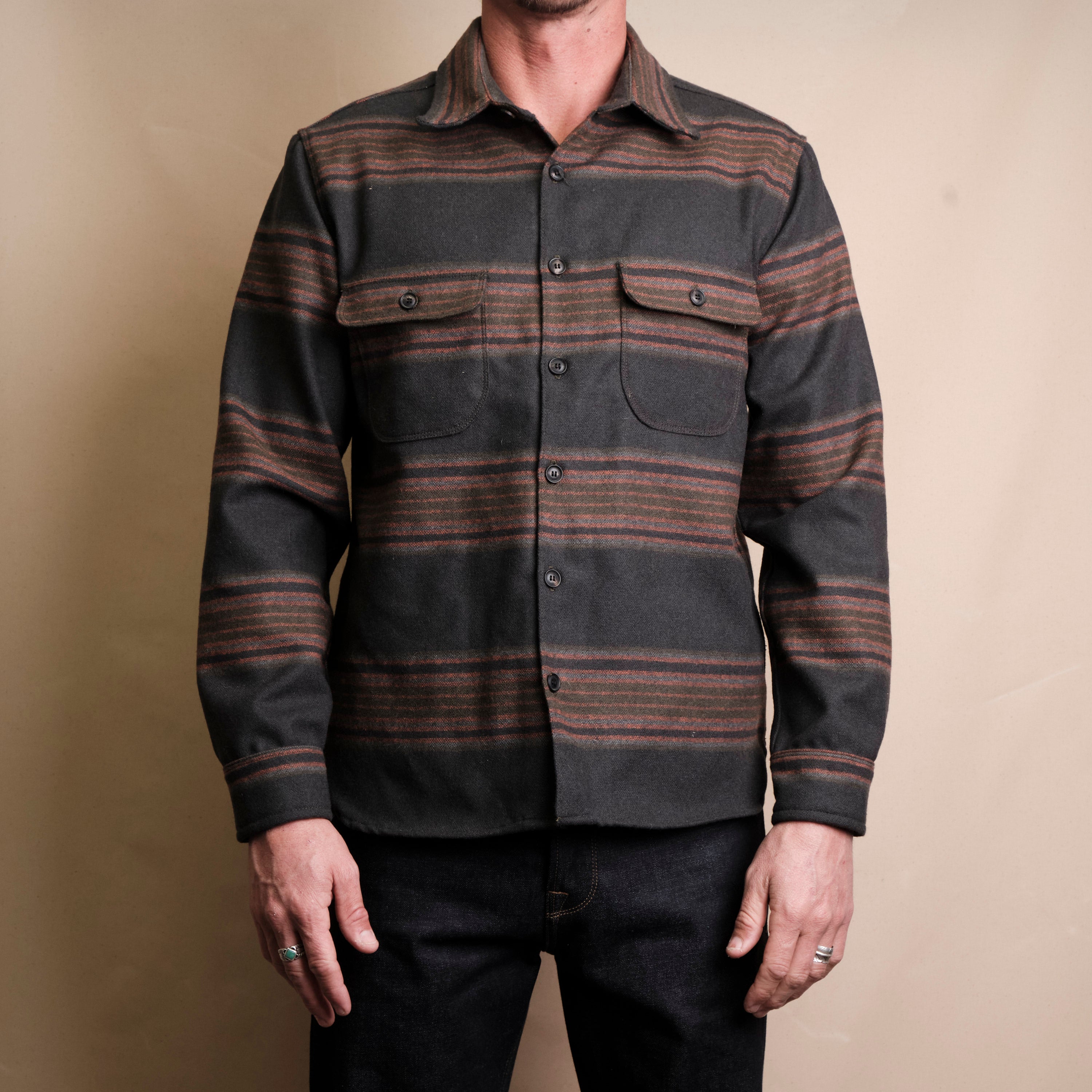 Benson Black Stripe Wool