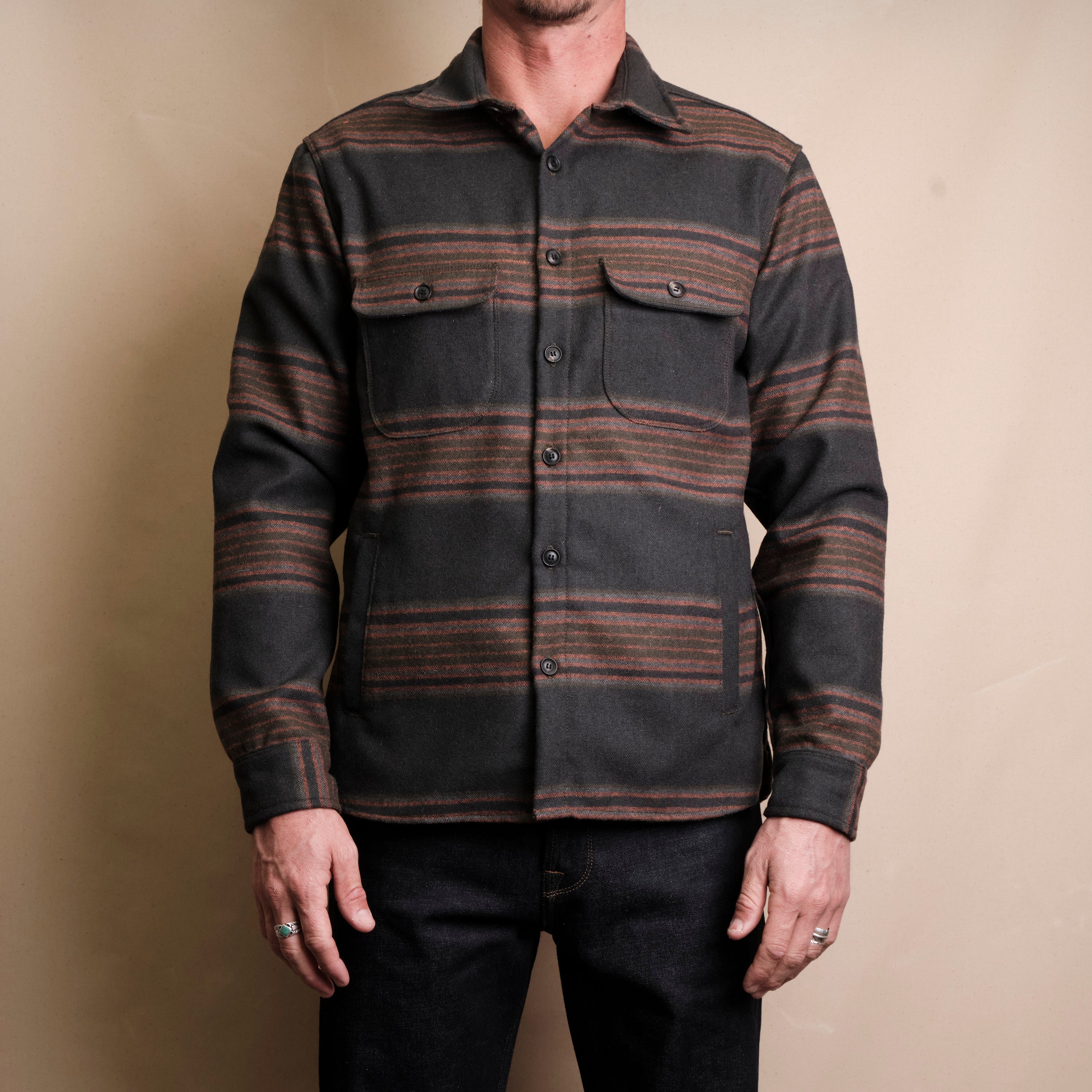 Alta Black Stripe Wool