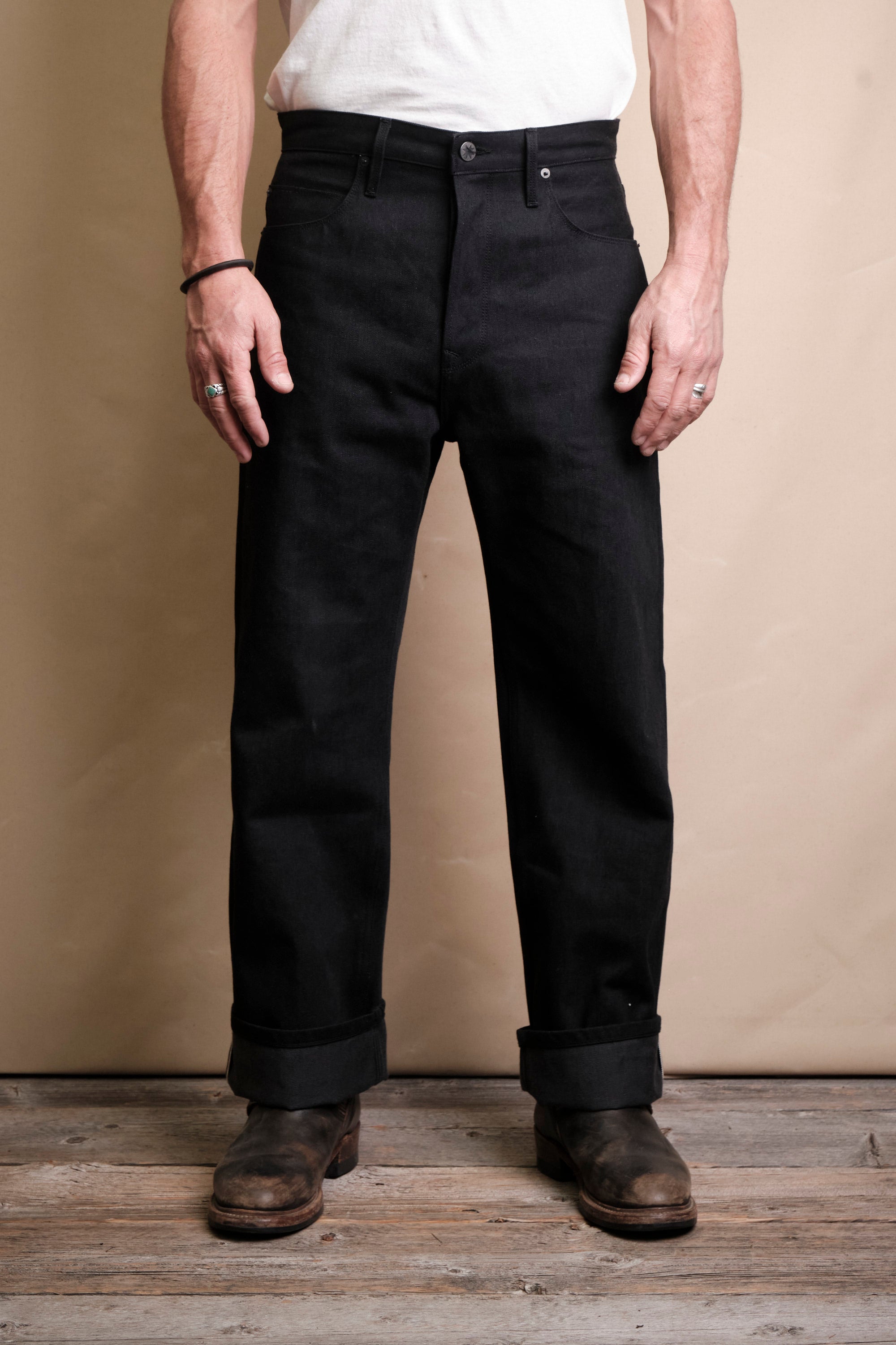 Modesto 14.25 Ounce Black Grey Denim