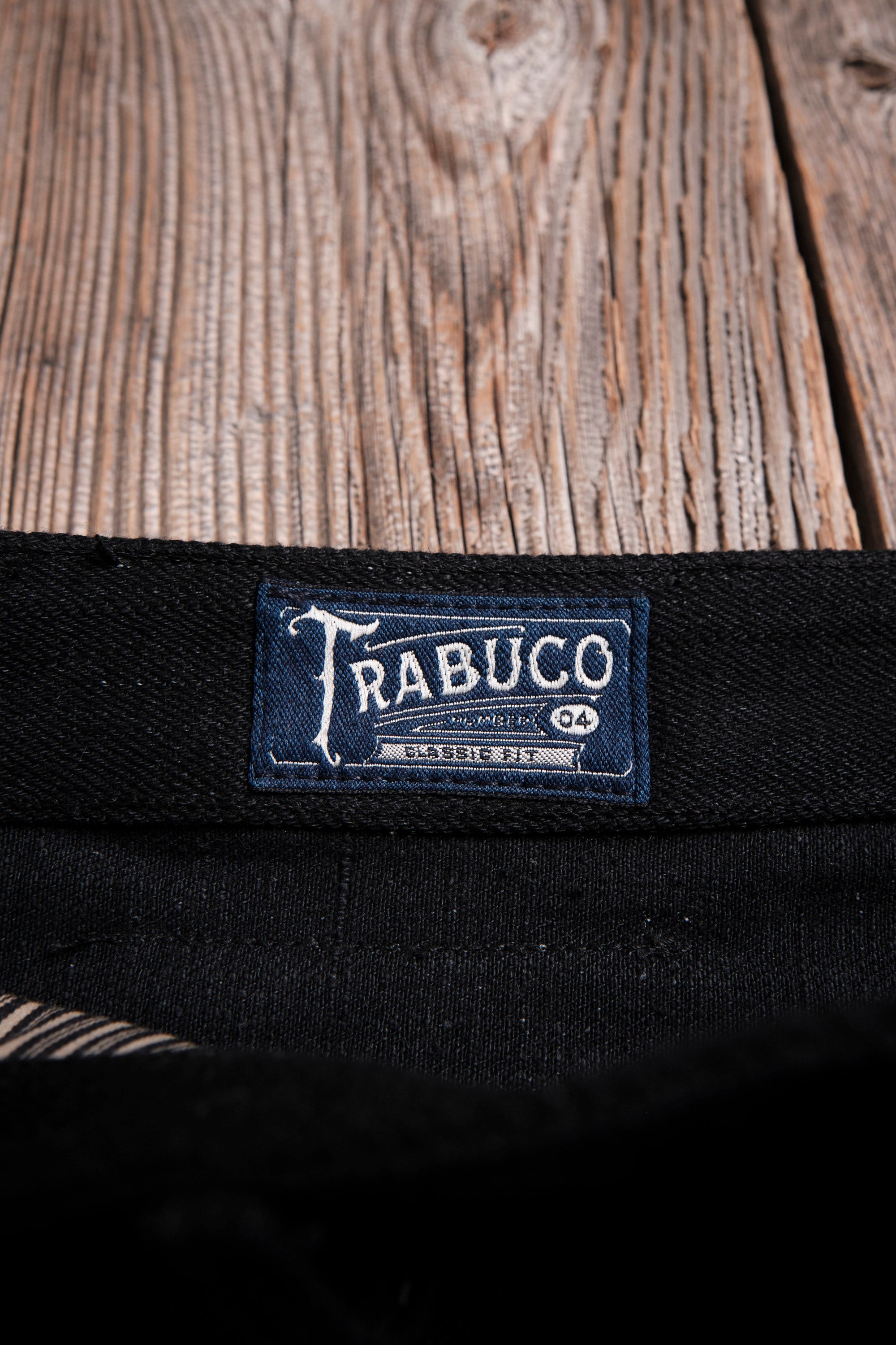 Trabuco Classic Straight <span> 17 Ounce Black Denim </span>