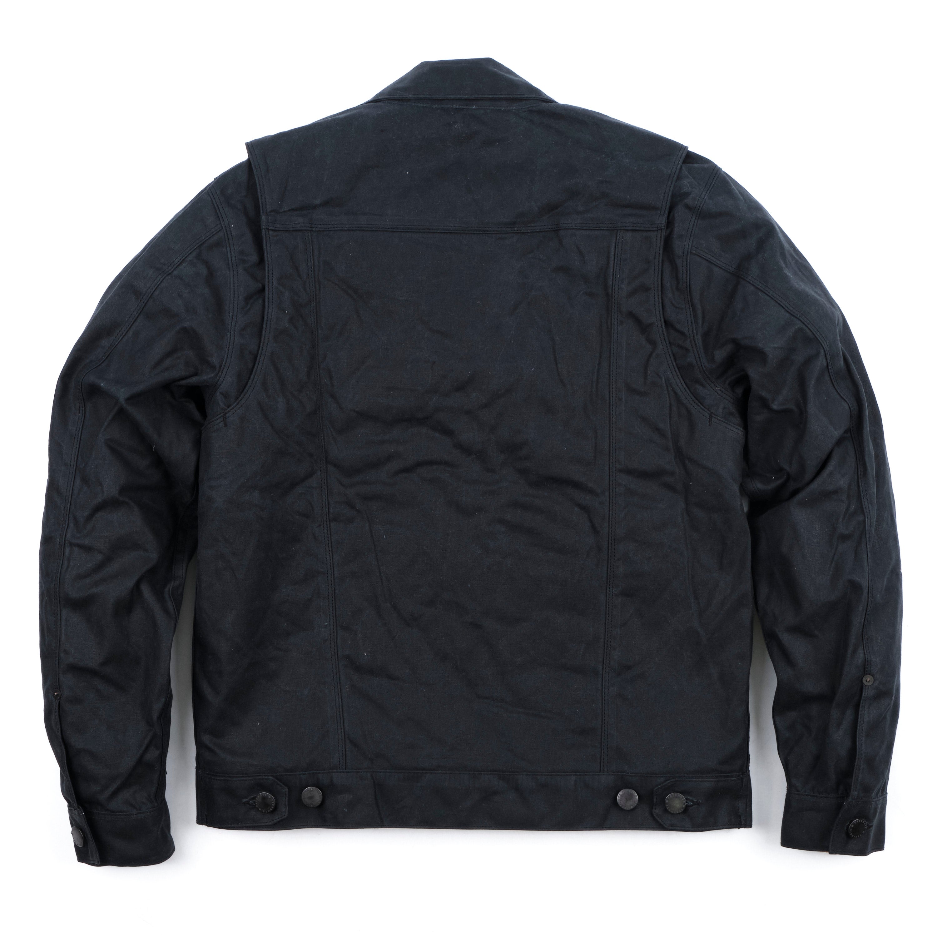 Riders Jacket Waxed Canvas <span>Black</span>