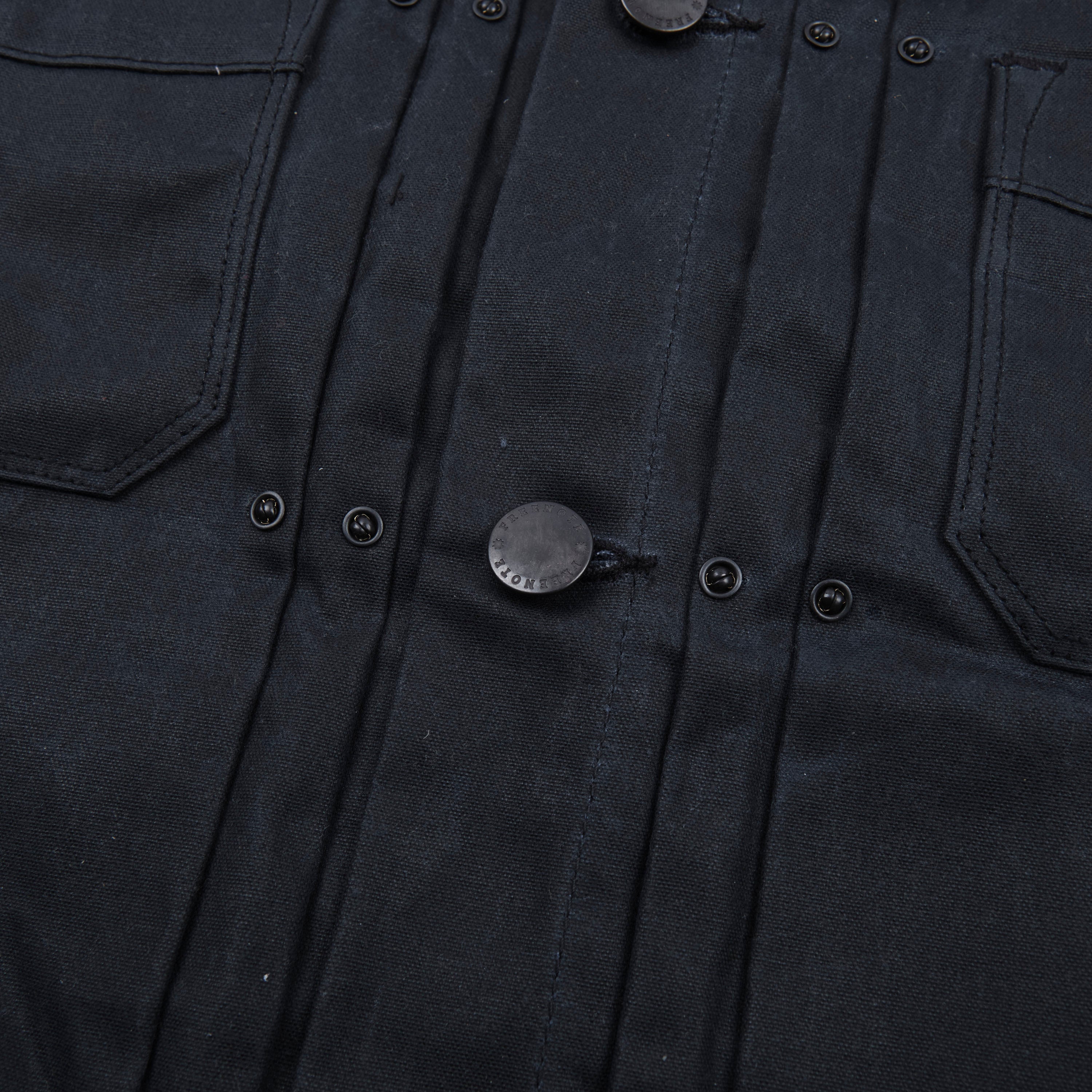 Riders Jacket Waxed Canvas <span>Black</span>