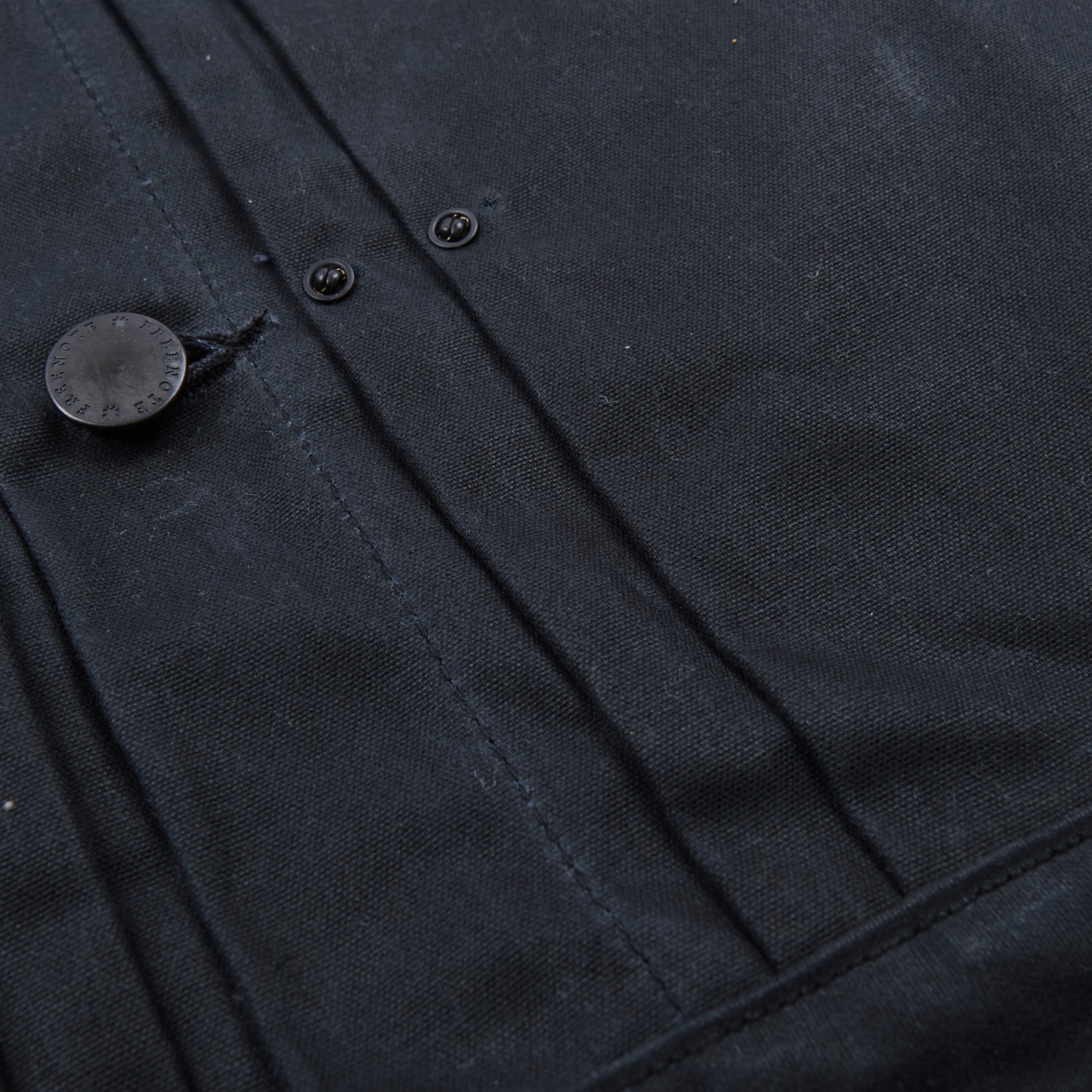 Riders Jacket Waxed Canvas <span>Black</span>