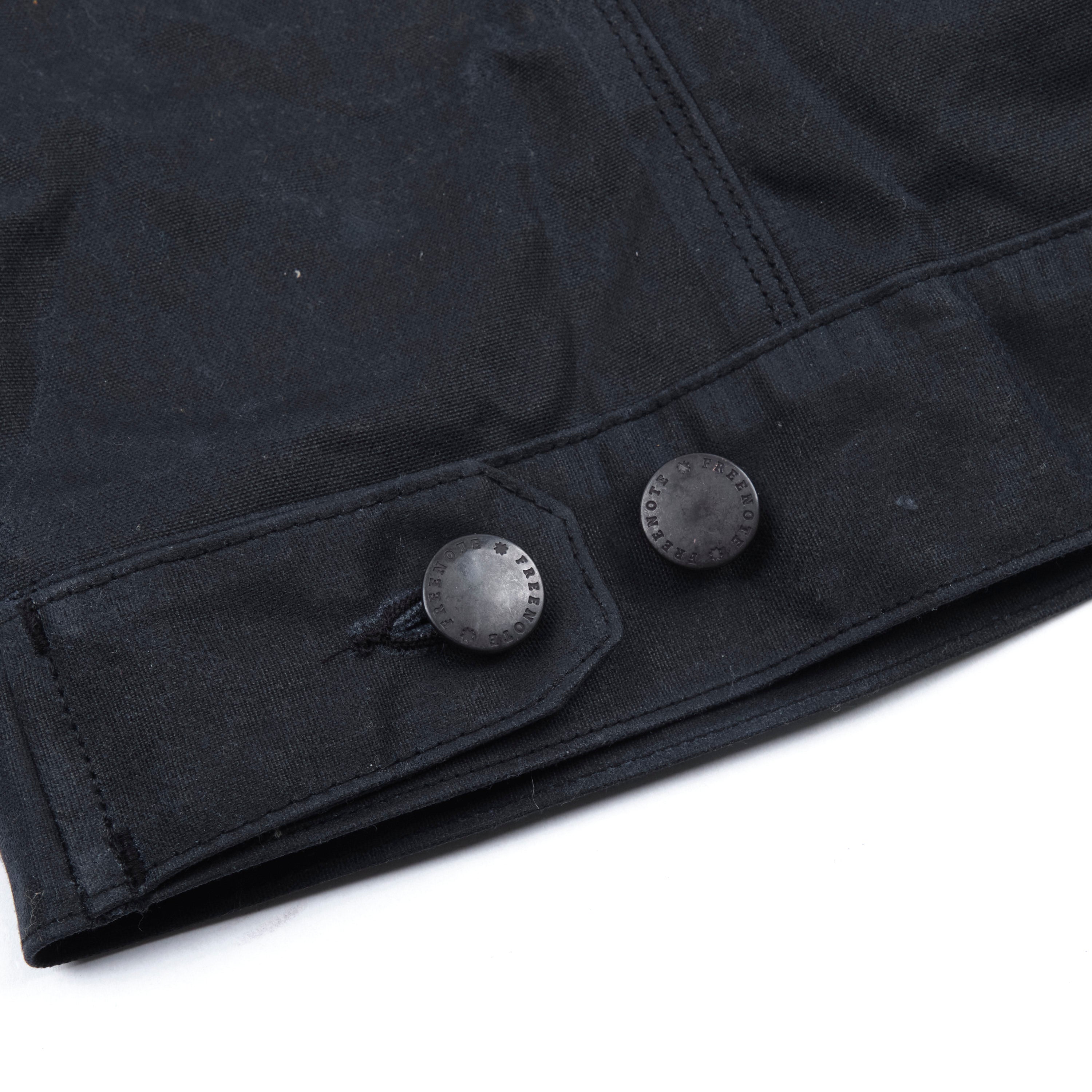 Riders Jacket Waxed Canvas <span>Black</span>